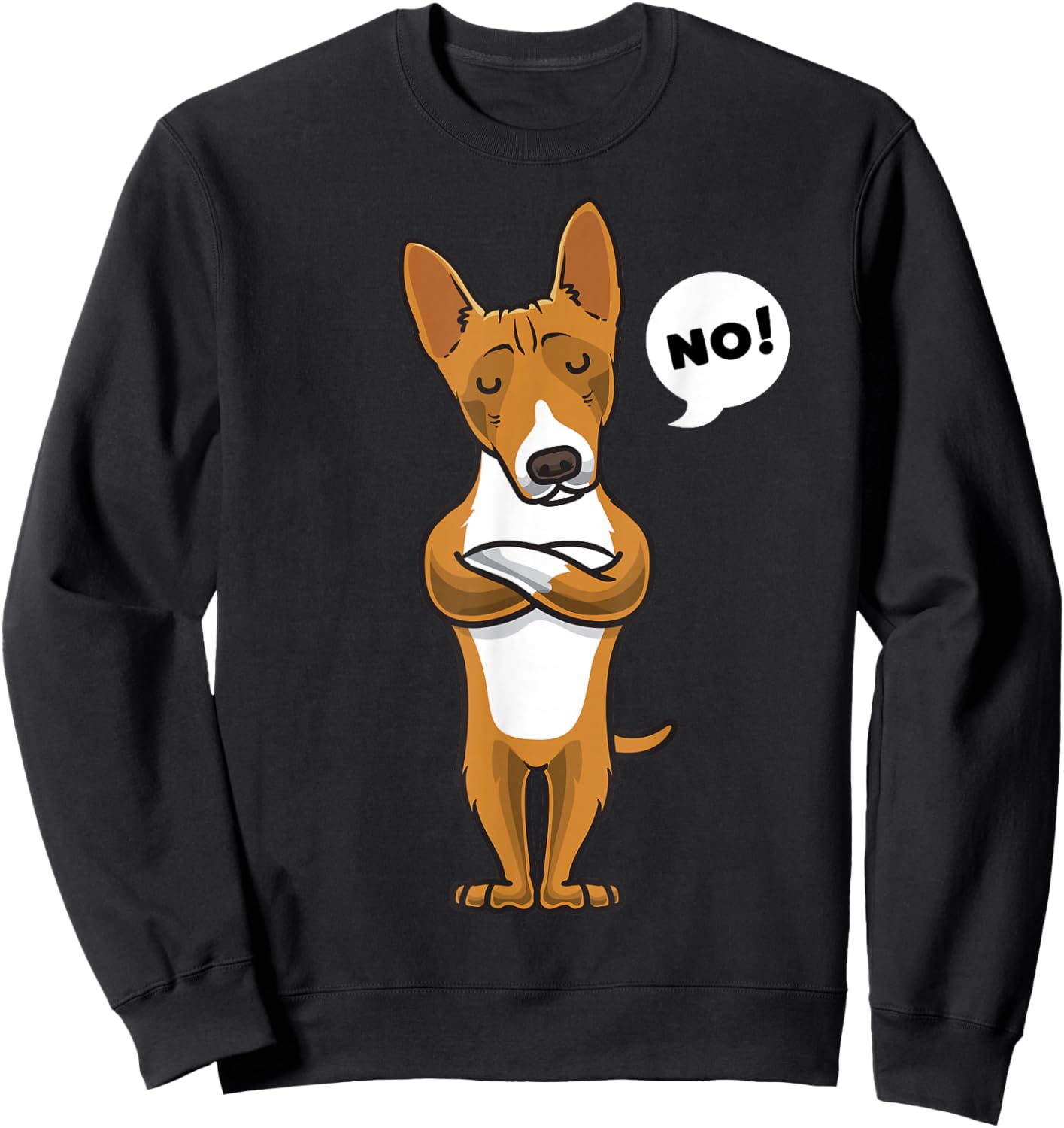 Stubborn Basenji Dog Owner Sweatshirt - Sweatshirt | Black