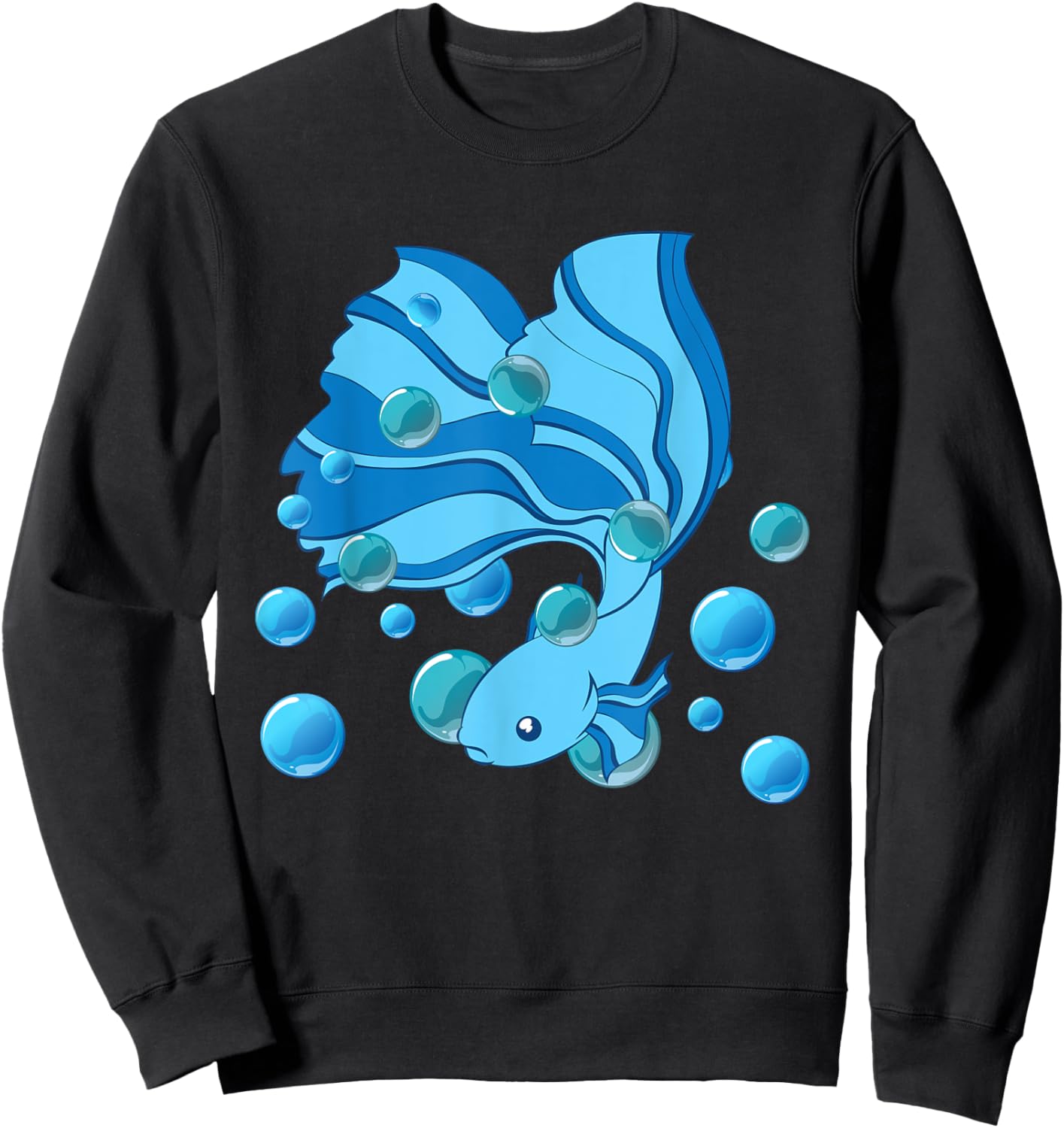 Freshwater Aquarium Siamese Fighting Fish Lover Betta Fish Sweatshirt - Sweatshirt | Black