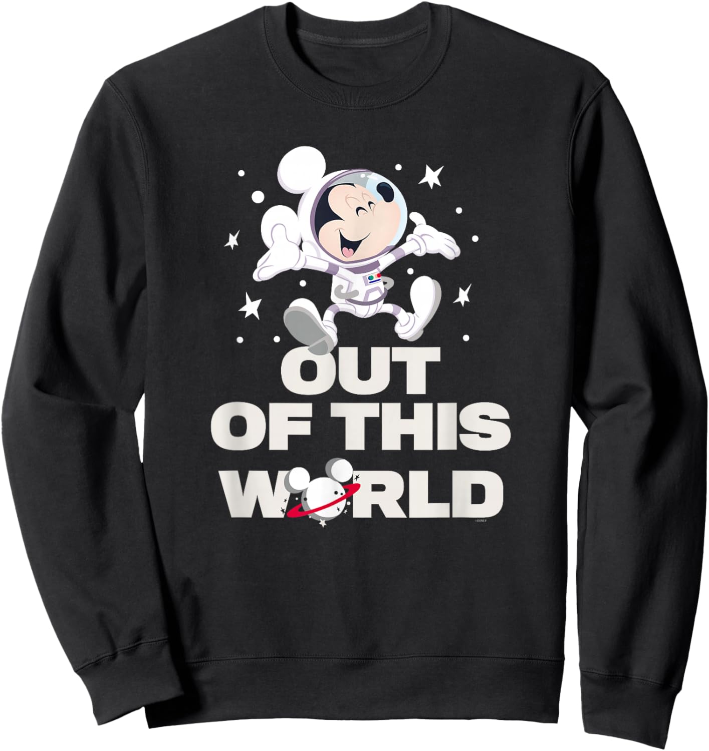 Disney Astronaut Mickey Mouse Out of This World Sweatshirt - Sweatshirt | Black