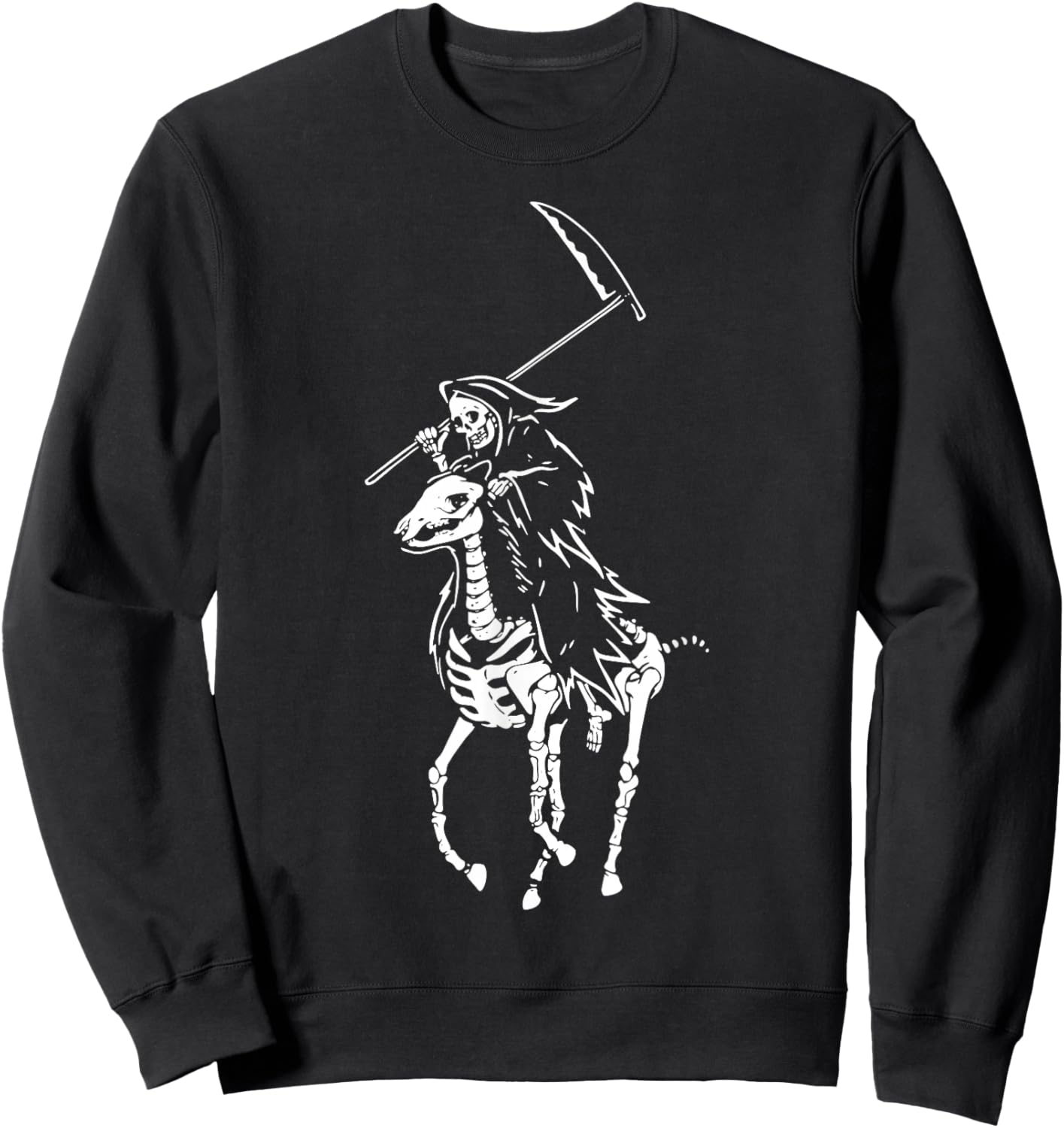 Polo Grim Reaper Vintage Death Sweatshirt - Sweatshirt | Black