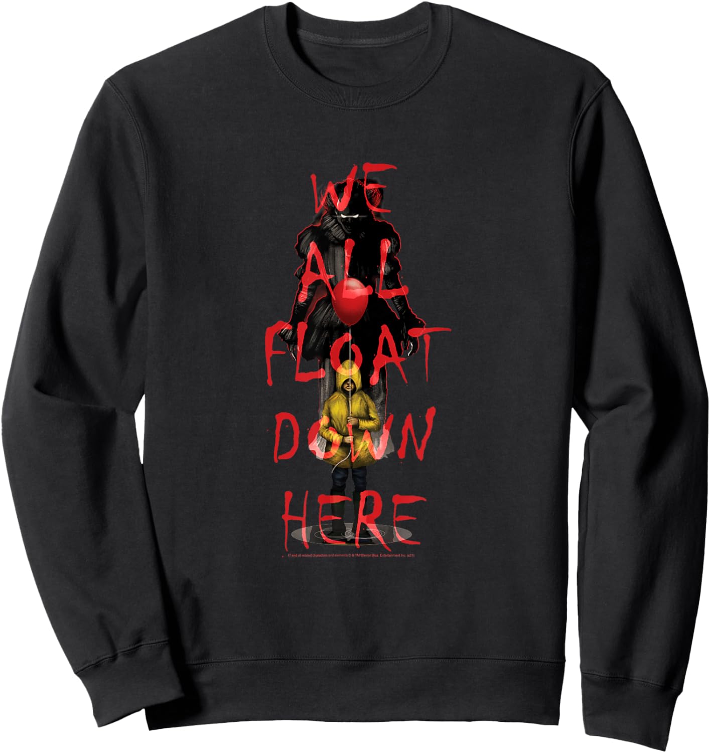It We All Float Down Here Sweatshirt - Sweatshirt | Black