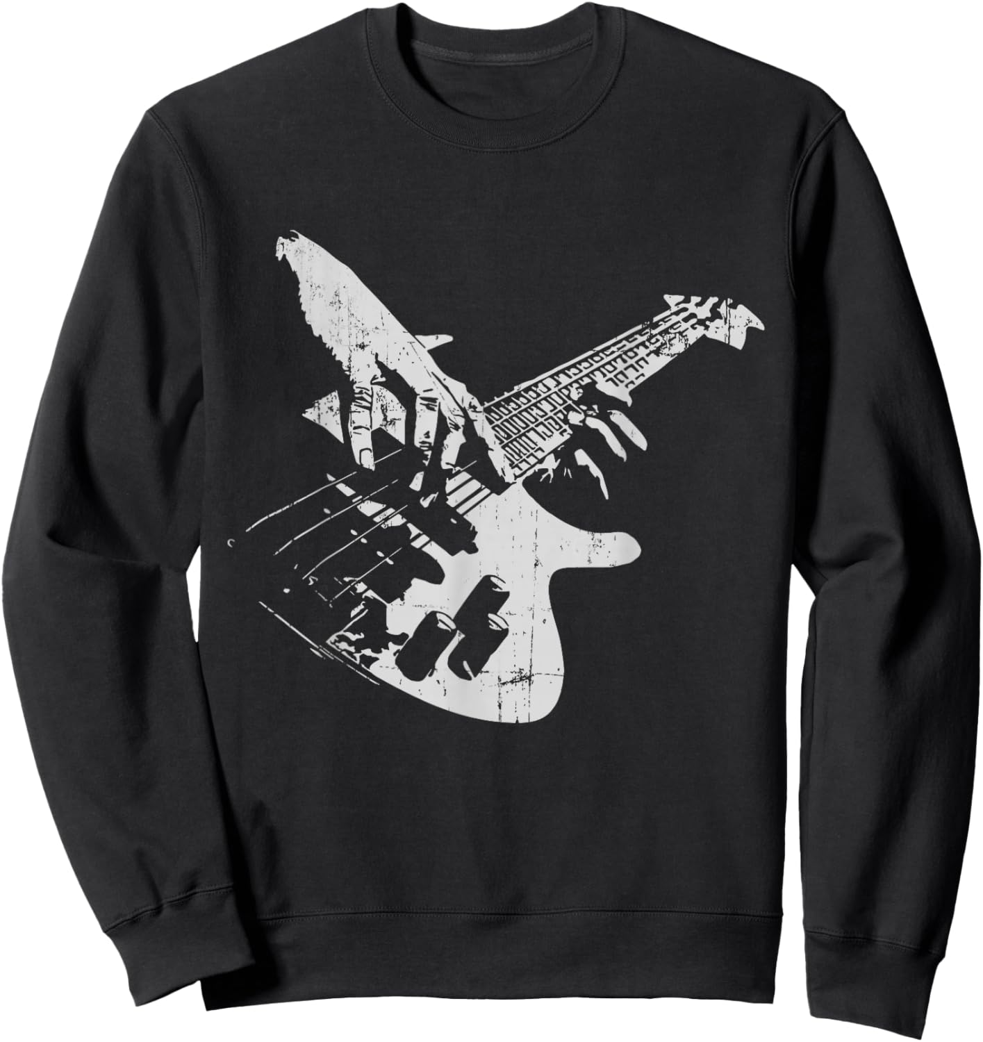 Bass Guitar Vintage for Bassist Sweatshirt - Sweatshirt | Black