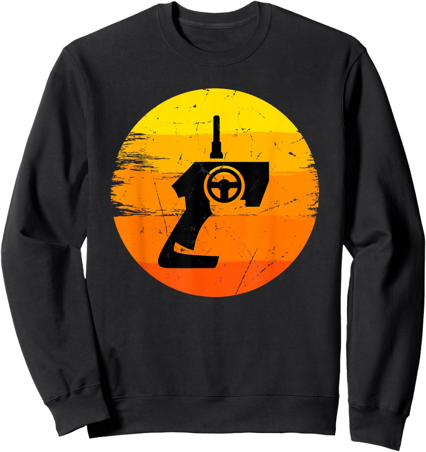 Retro Drag Racing RC Car Enthusiast Mini Car Slot Car Racer Sweatshirt - Sweatshirt | Black