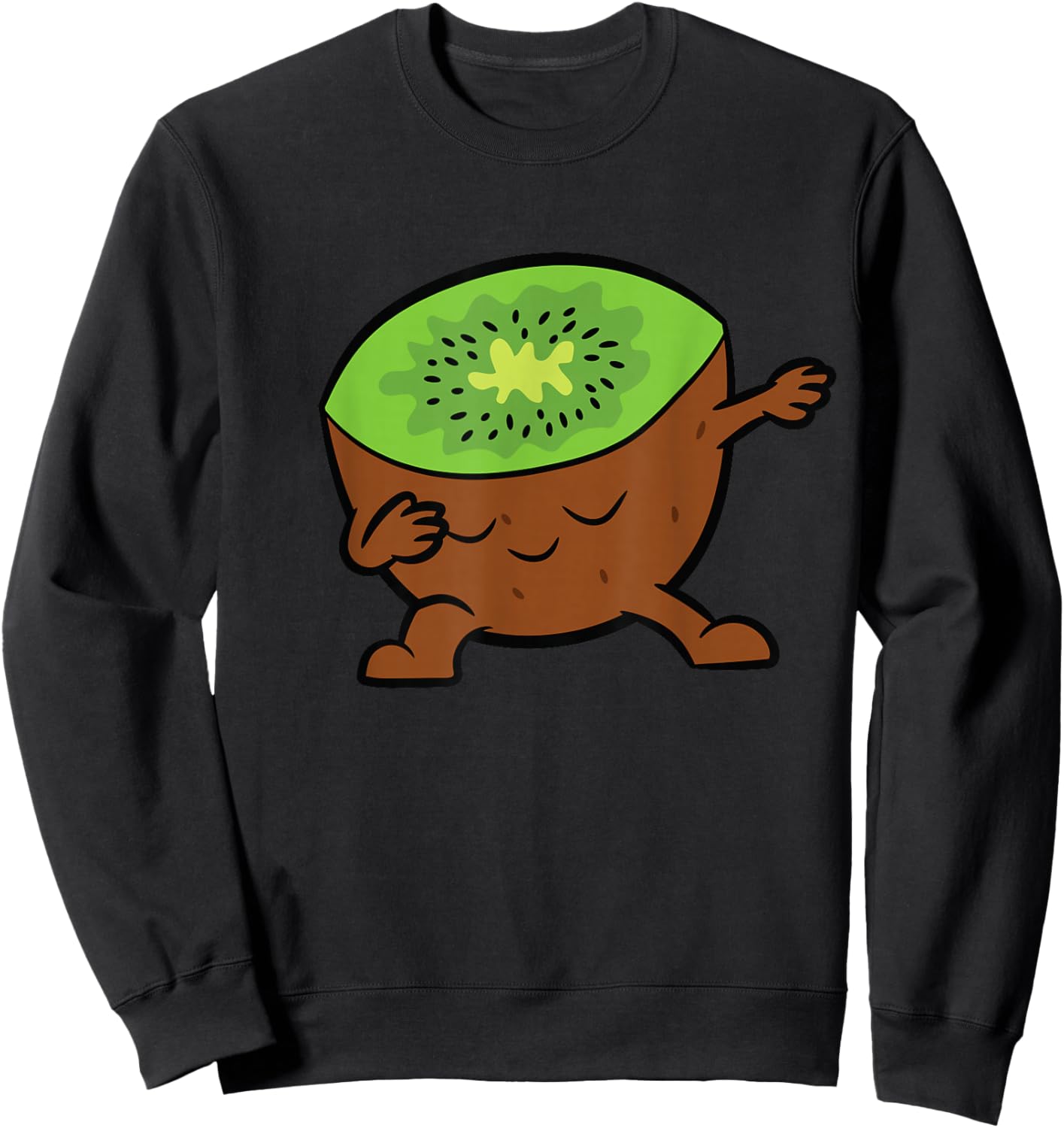 Kiwi Dabbing Kiwi Fruit Love Kiwis Sweatshirt - Sweatshirt | Black