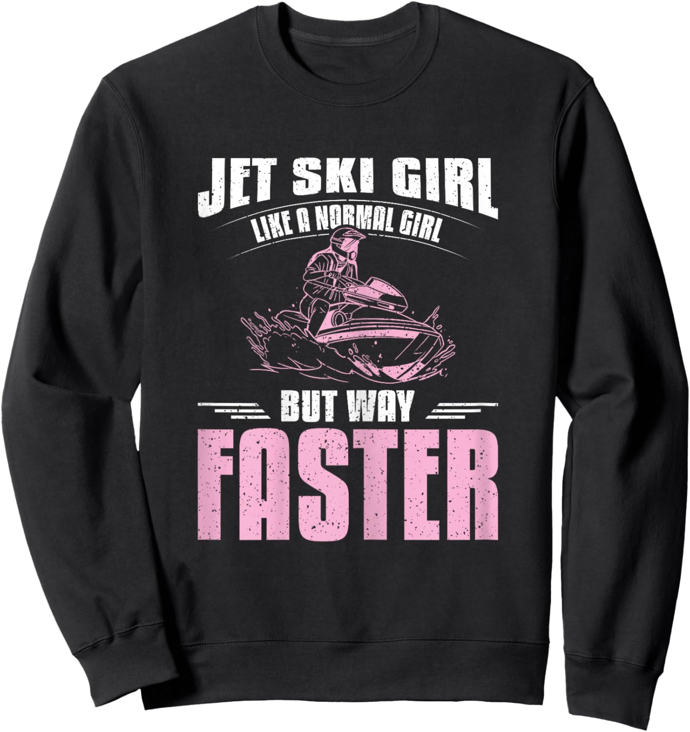 Jet ski girl Sweatshirt - Sweatshirt | Black