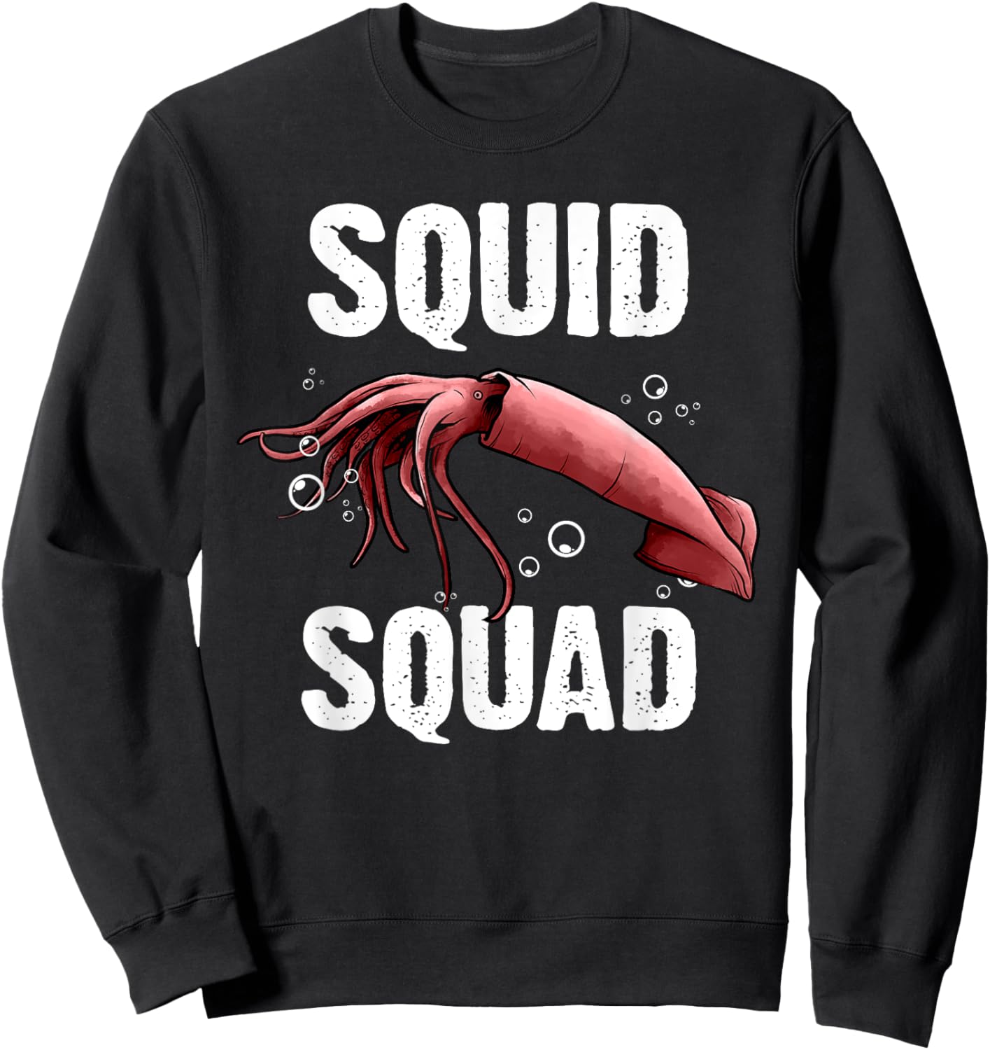 Squid Gift Women Giant Squid Seafood Calamari Lovers Sweatshirt - Sweatshirt | Black