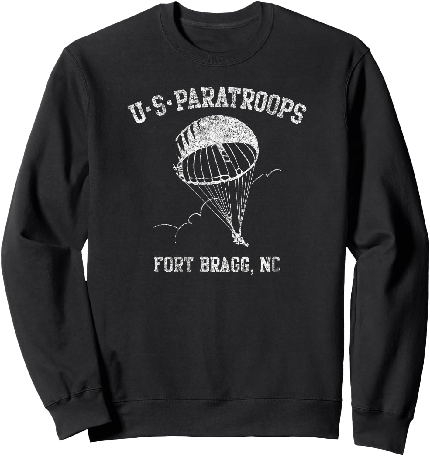 American Marauder: US Paratroops Fort Bragg Sweatshirt - Sweatshirt | Black