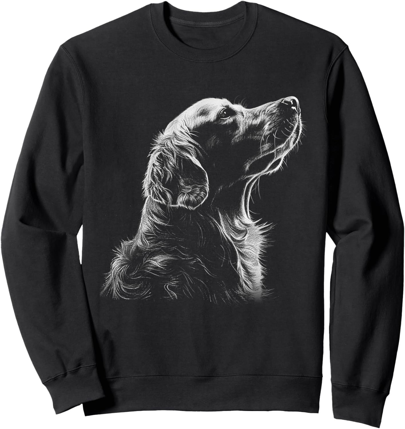 Lovely Golden Retrievers Dog Animal Adorable Puppy Outfits Men Women Kids Sweatshirt - Sweatshirt | Black