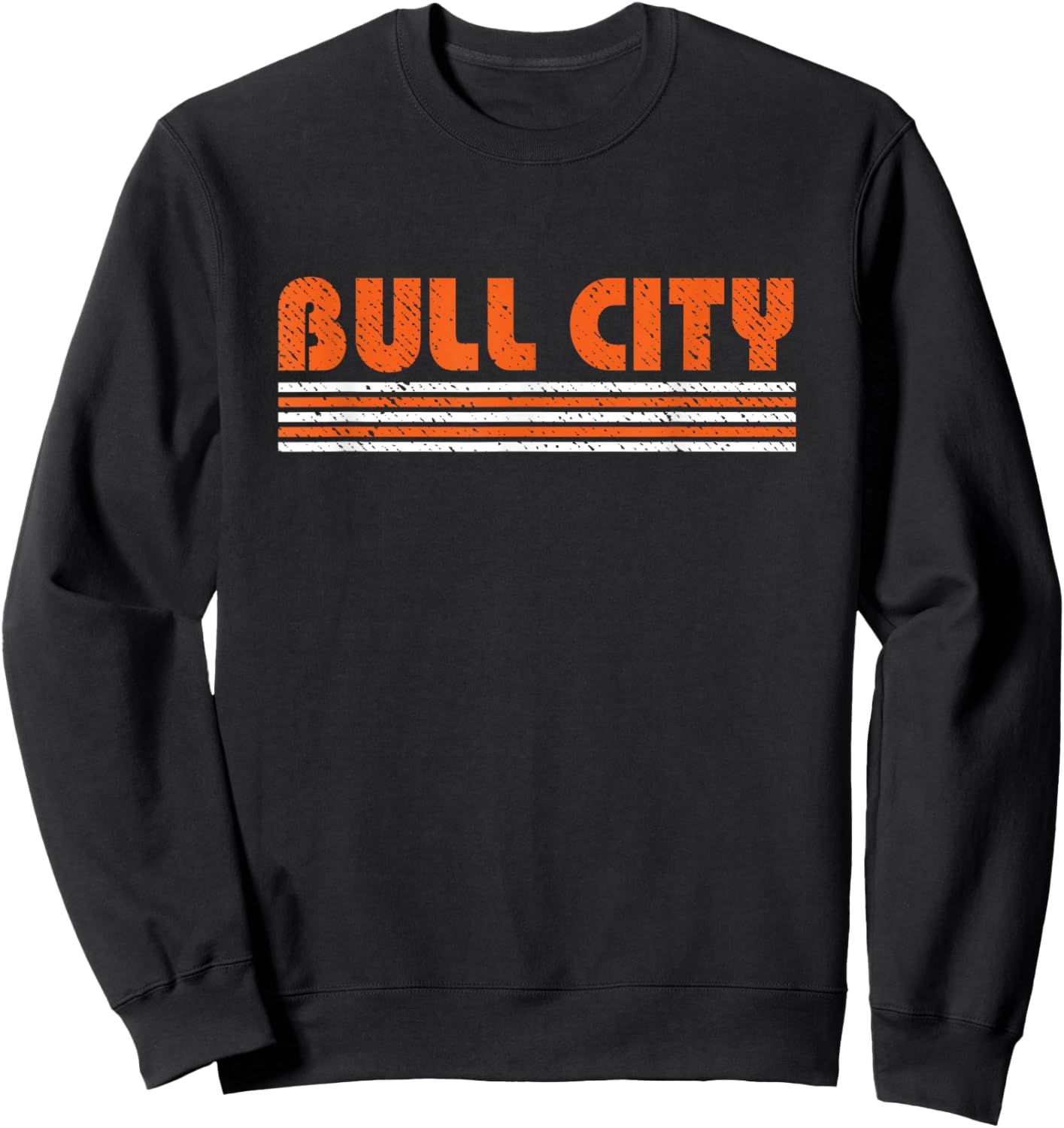 Durham Bull City Vintage 80s Retro Style Sweatshirt - Sweatshirt | Black