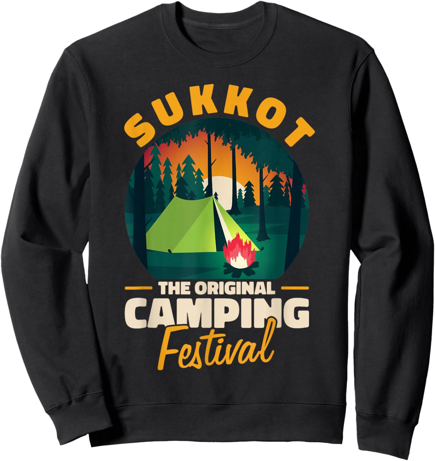 The Original Camping Festival SUKKOT Sweatshirt - Sweatshirt | Black