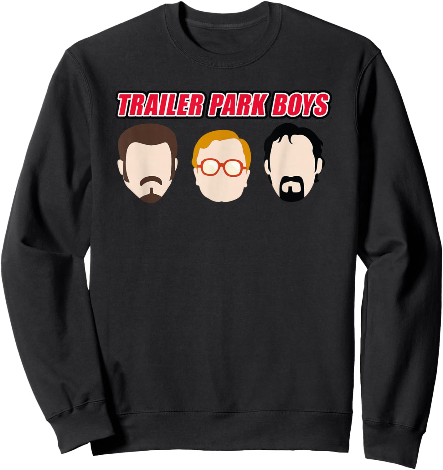 Trailer Park Boys Illustrated Heads Sweatshirt - Sweatshirt | Black