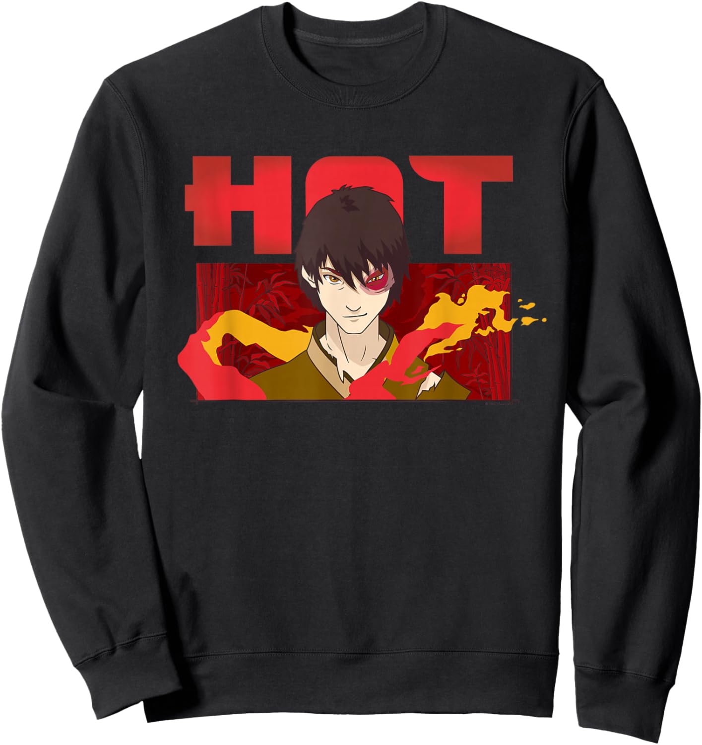Avatar The Last Airbender Hot Zuko Sweatshirt - Sweatshirt | Black