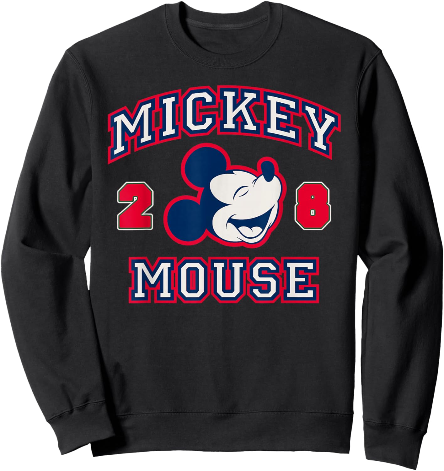 Disney Mickey and Friends Mickey Mouse Vintage Varsity Sweatshirt - Sweatshirt | Black