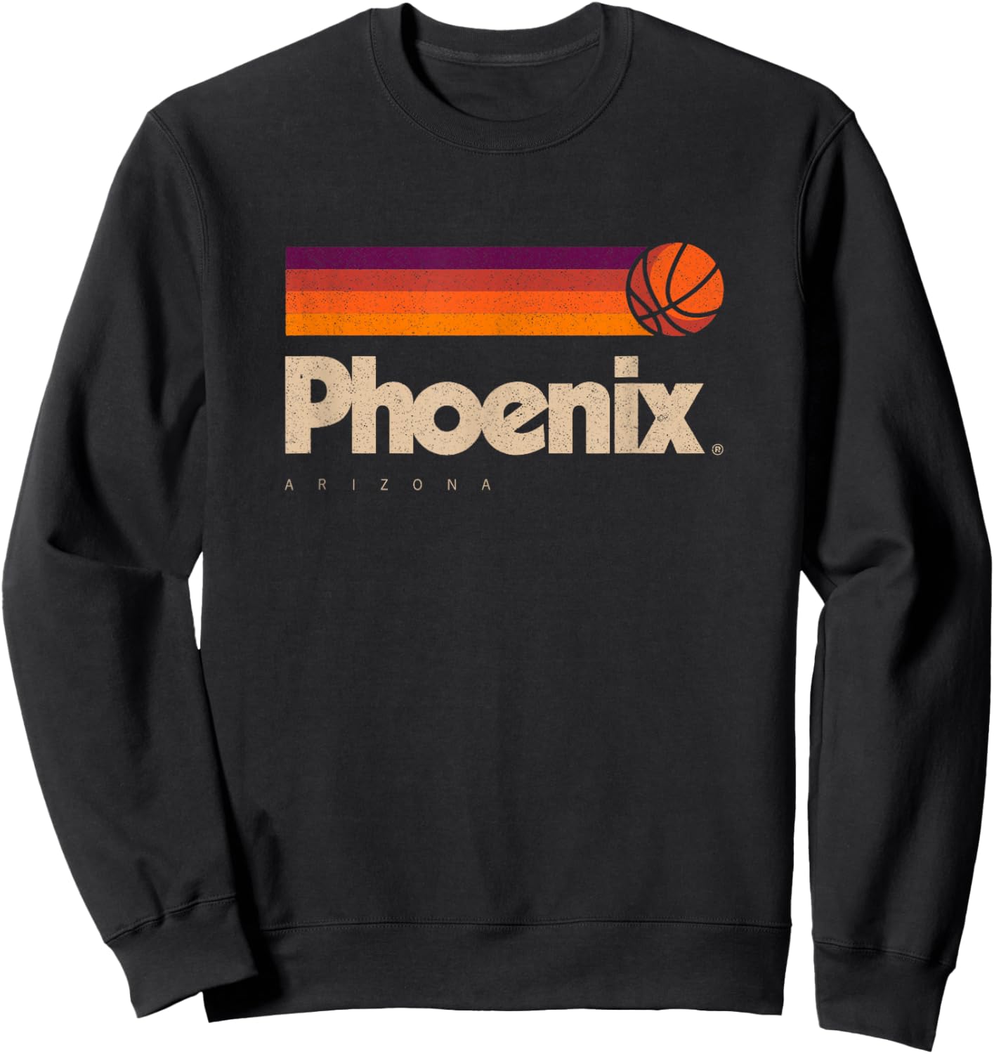 Phoenix Basketball B-Ball City Arizona Retro Phoenix Sweatshirt - Sweatshirt | Black