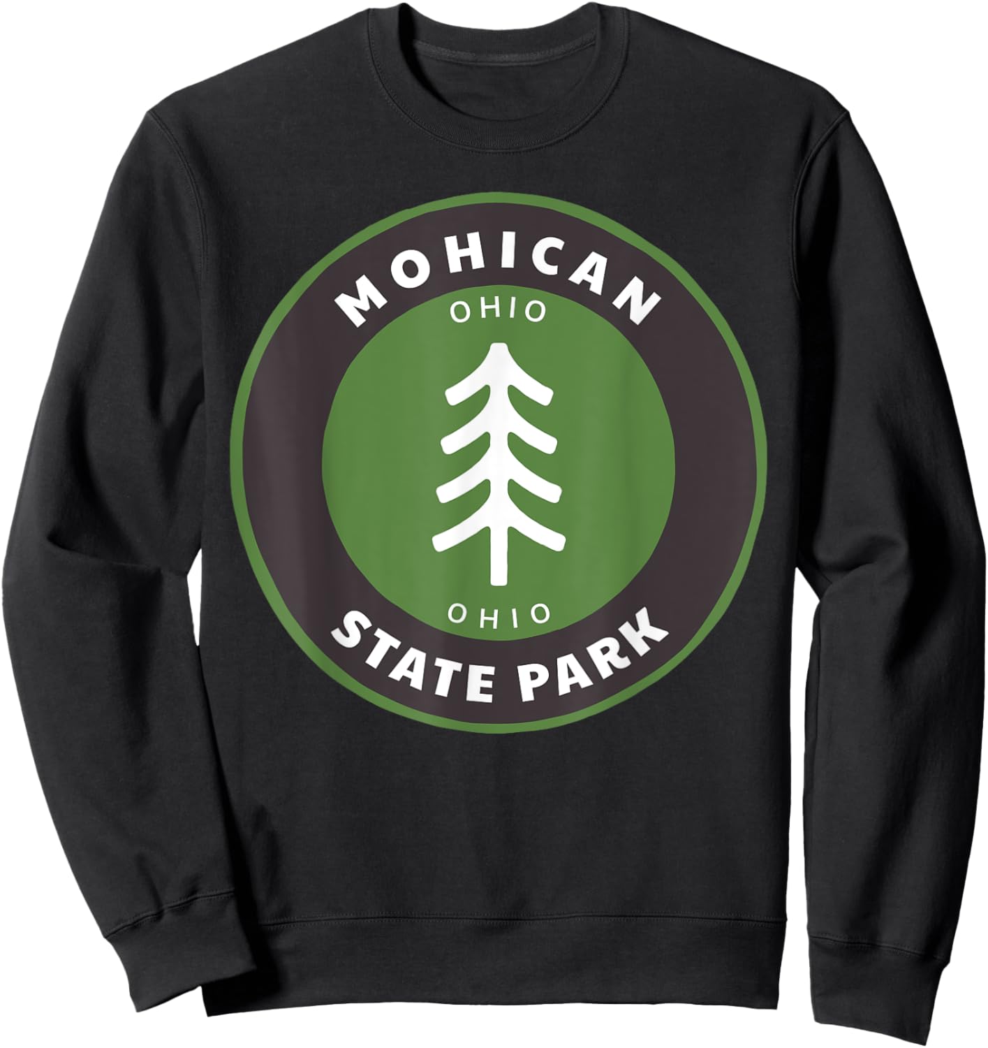 Mohican State Park Ohio OH Tree Outdoors Forest Sweatshirt - Sweatshirt | Black