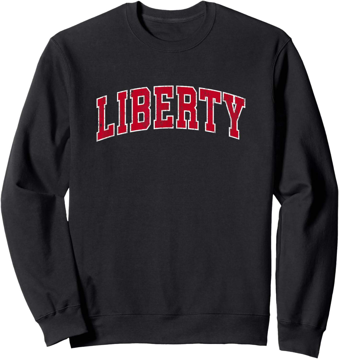Liberty Missouri MO Vintage Sports Design Red Design Sweatshirt - Sweatshirt | Black
