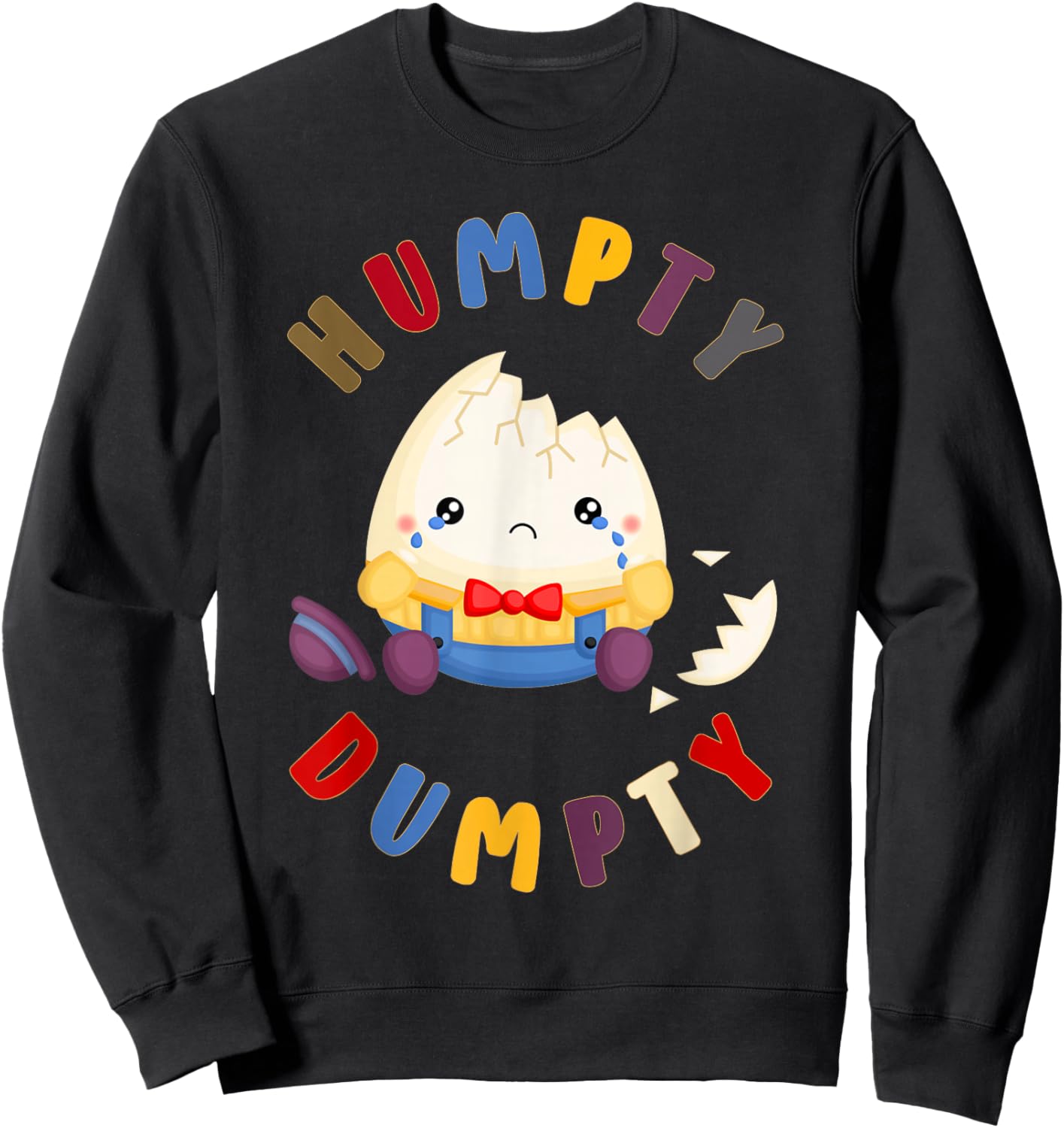Nursery Rhymes for Kids or Humpty Dumpty Small Sweatshirt - Sweatshirt | Black