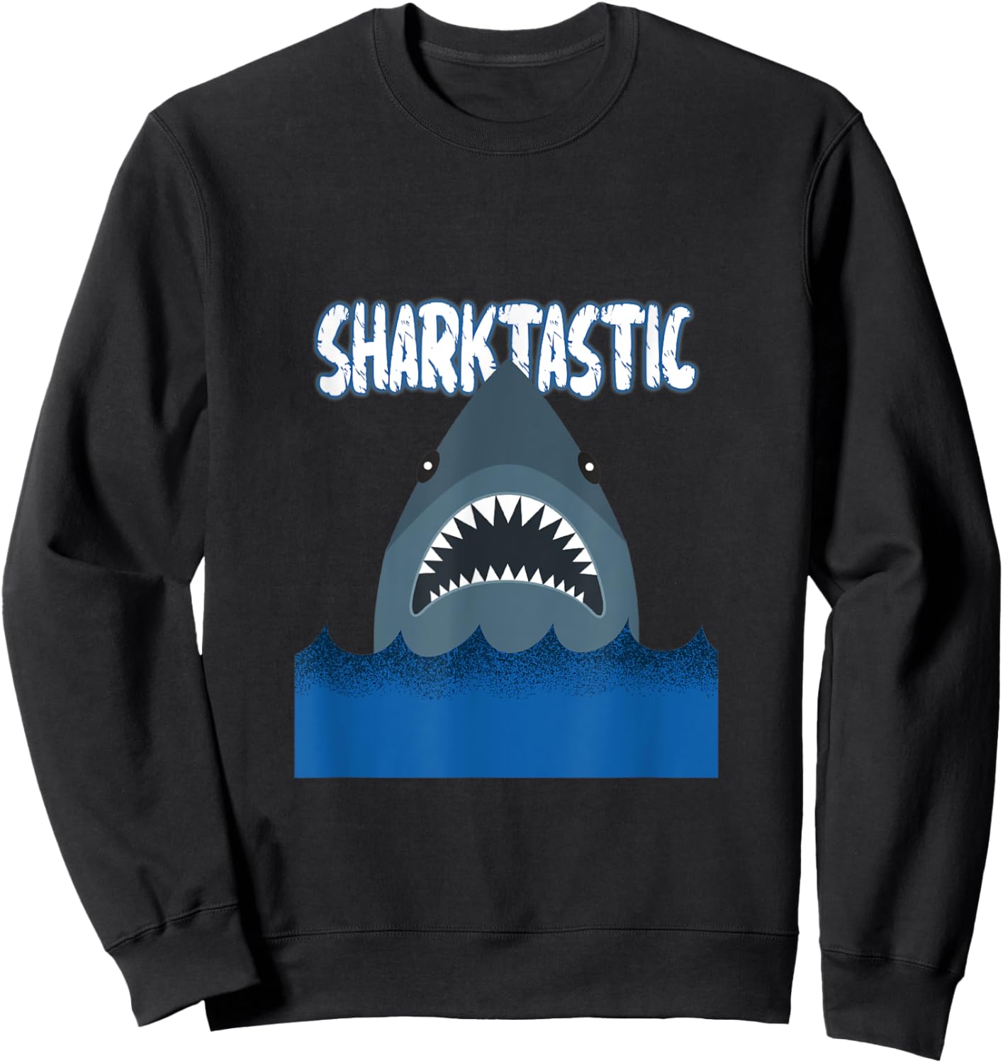Sharktastic, Shark Sweatshirt - Sweatshirt | Black
