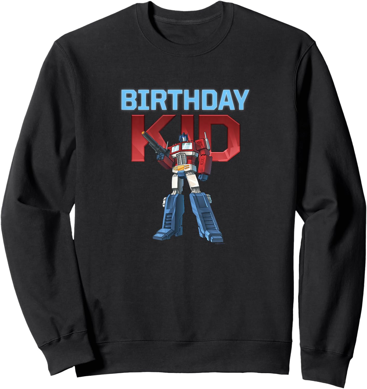 Transformers Birthday Kid Optimus Prime Battle Mood Sweatshirt - Sweatshirt | Black