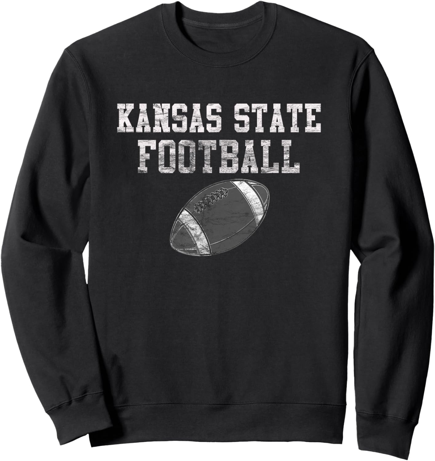 Vintage Kansas State Football Sweatshirt - Sweatshirt | Black