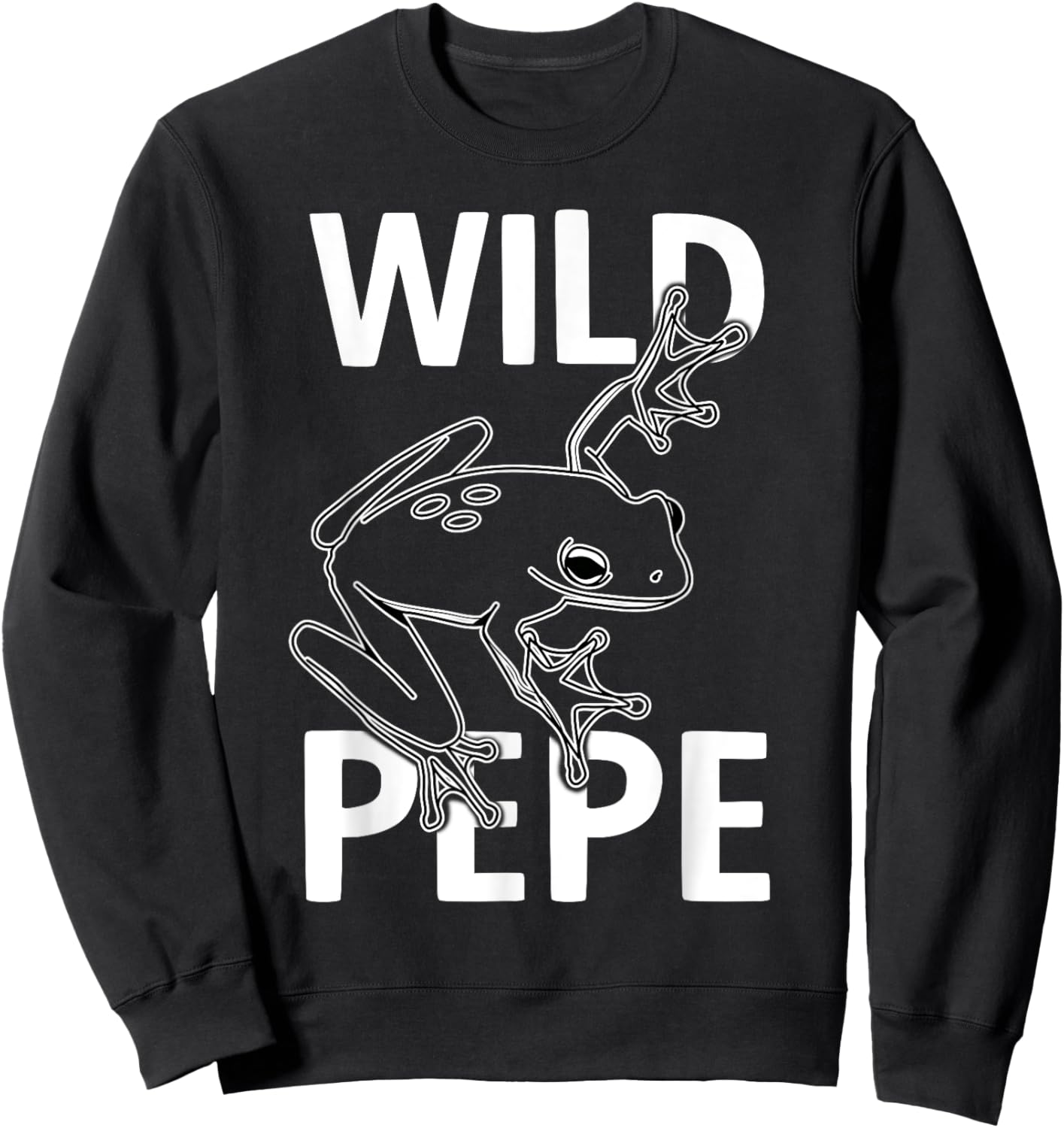 Wild Rainforest Frog Pepe in the wild Sweatshirt - Sweatshirt | Black