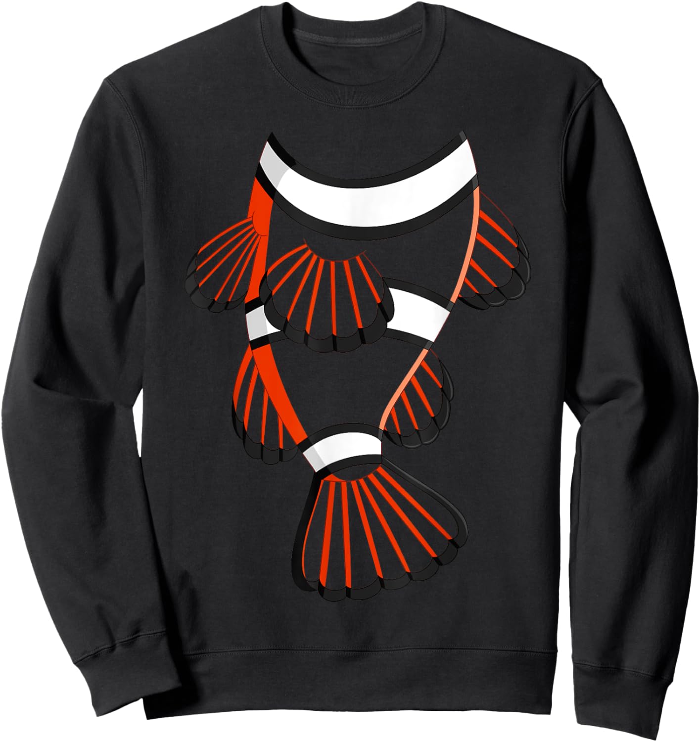 Clown Fish Animal Last Minute Halloween DIY Costume Funny Sweatshirt - Sweatshirt | Black