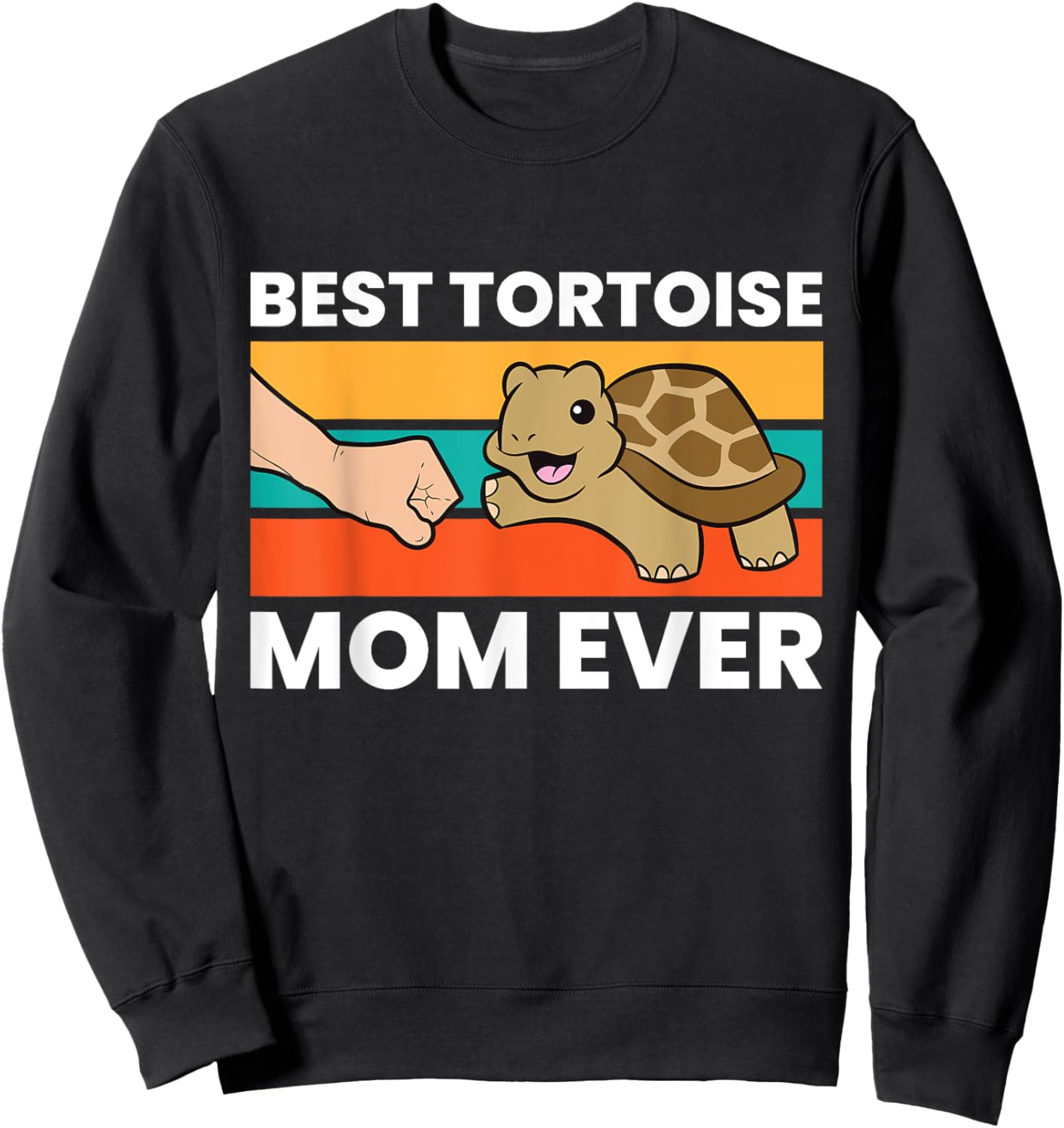 Best Tortoise Mom Ever Sweatshirt - Sweatshirt | Black