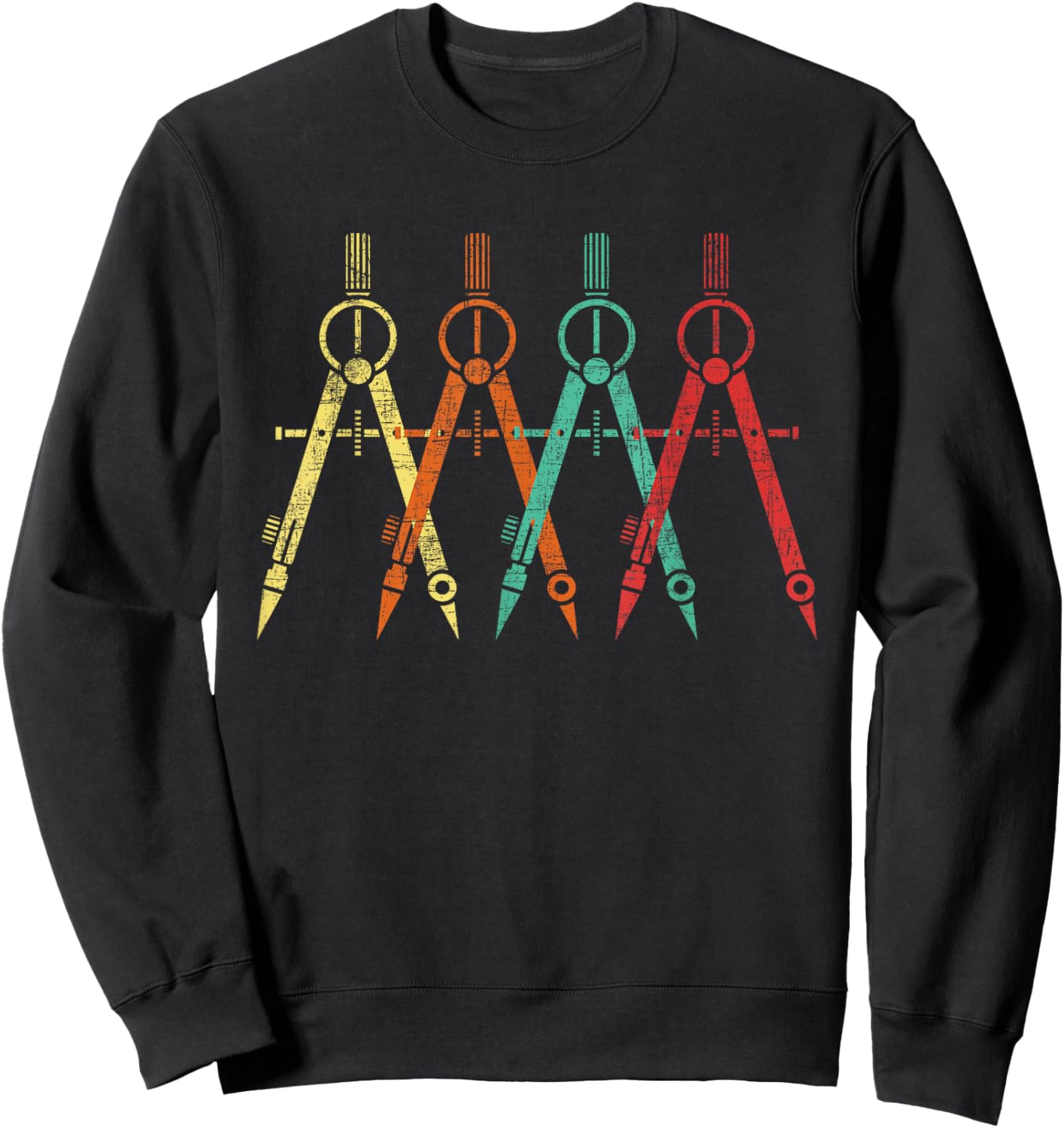 Funny Architect Shirts Architect Protractor - Architecture Art Architectural Design Sweatshirt - Sweatshirt | Black