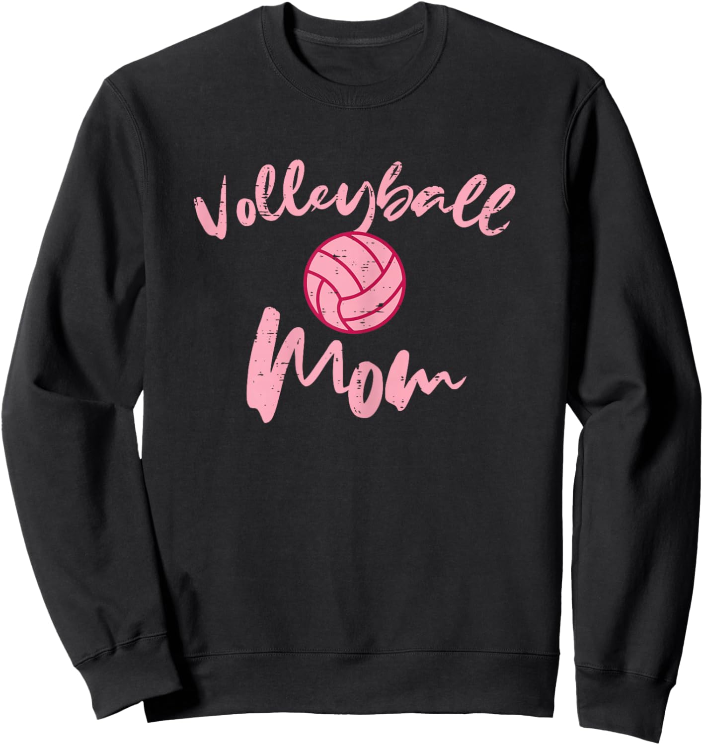 Volleyball Mom Cute Mothers Day Sports Mama Mommy Women Sweatshirt - Sweatshirt | Black