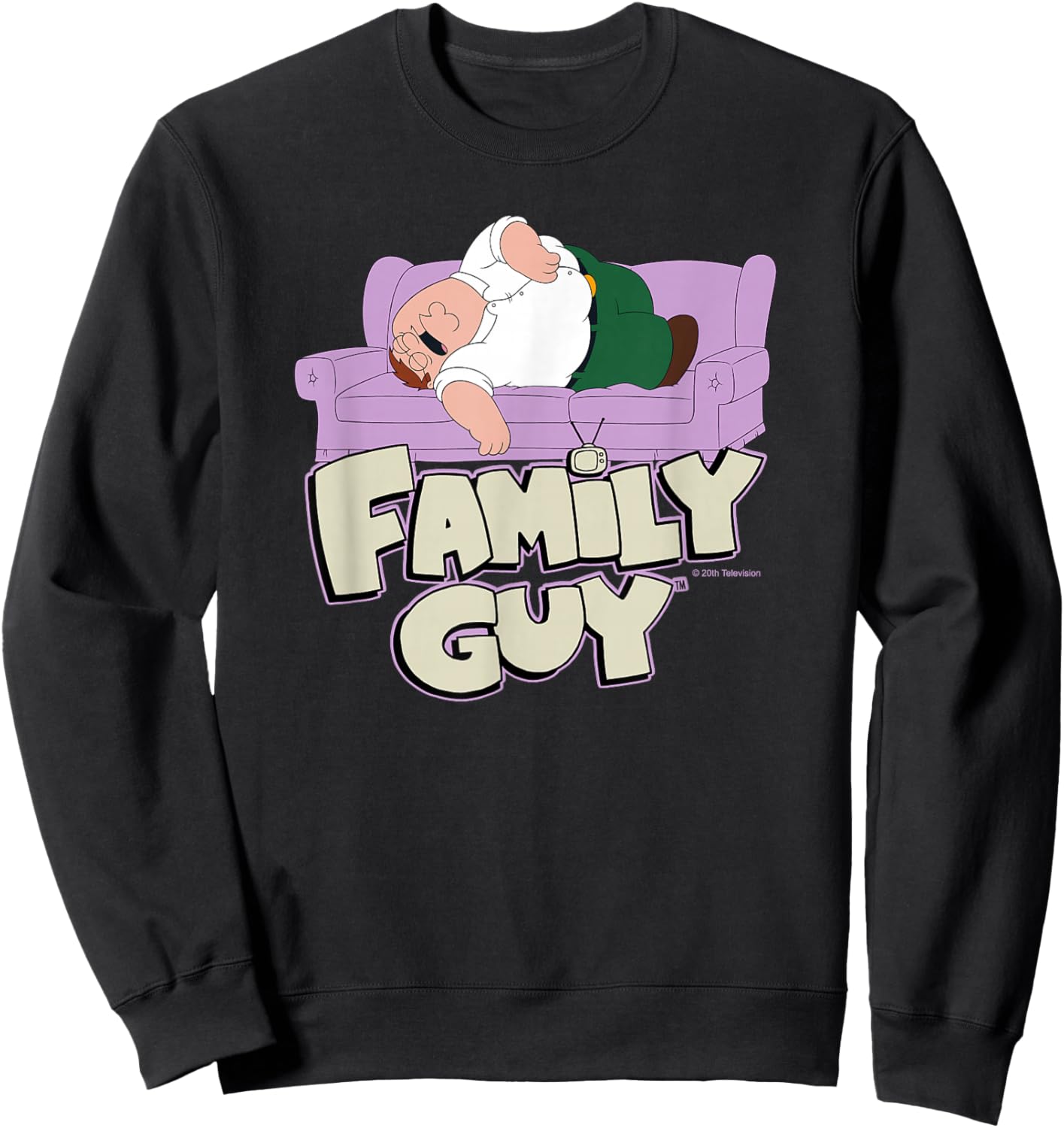 Family Guy Peter Griffin Couch Nap Small Sweatshirt - Sweatshirt | Black