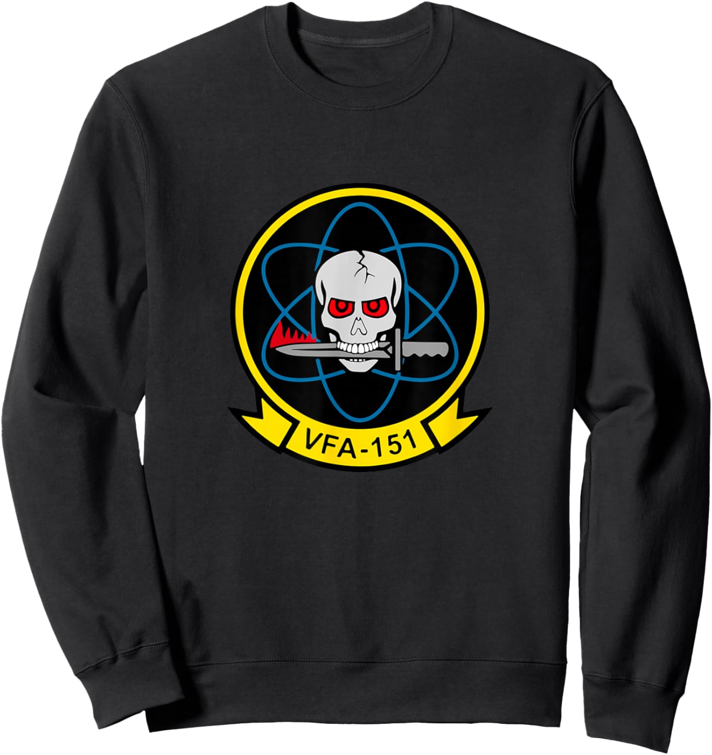 VFA-151 Vigilantes Squadron F-18 Super Hornet Veterans Day Sweatshirt - Sweatshirt | Black