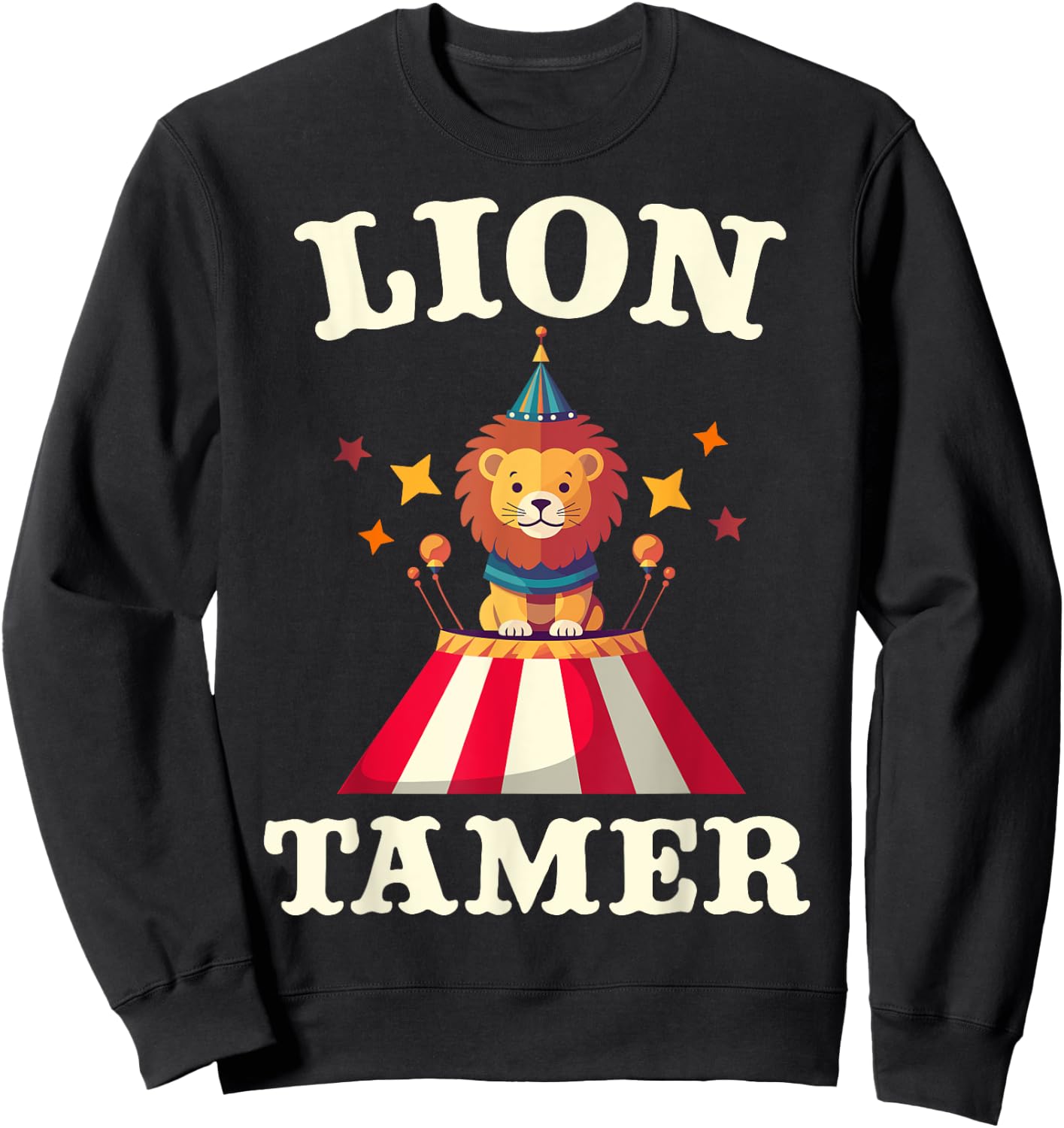 Lion Tamer Funny Kids Circus Costume Party Matching Carnival Sweatshirt - Sweatshirt | Black