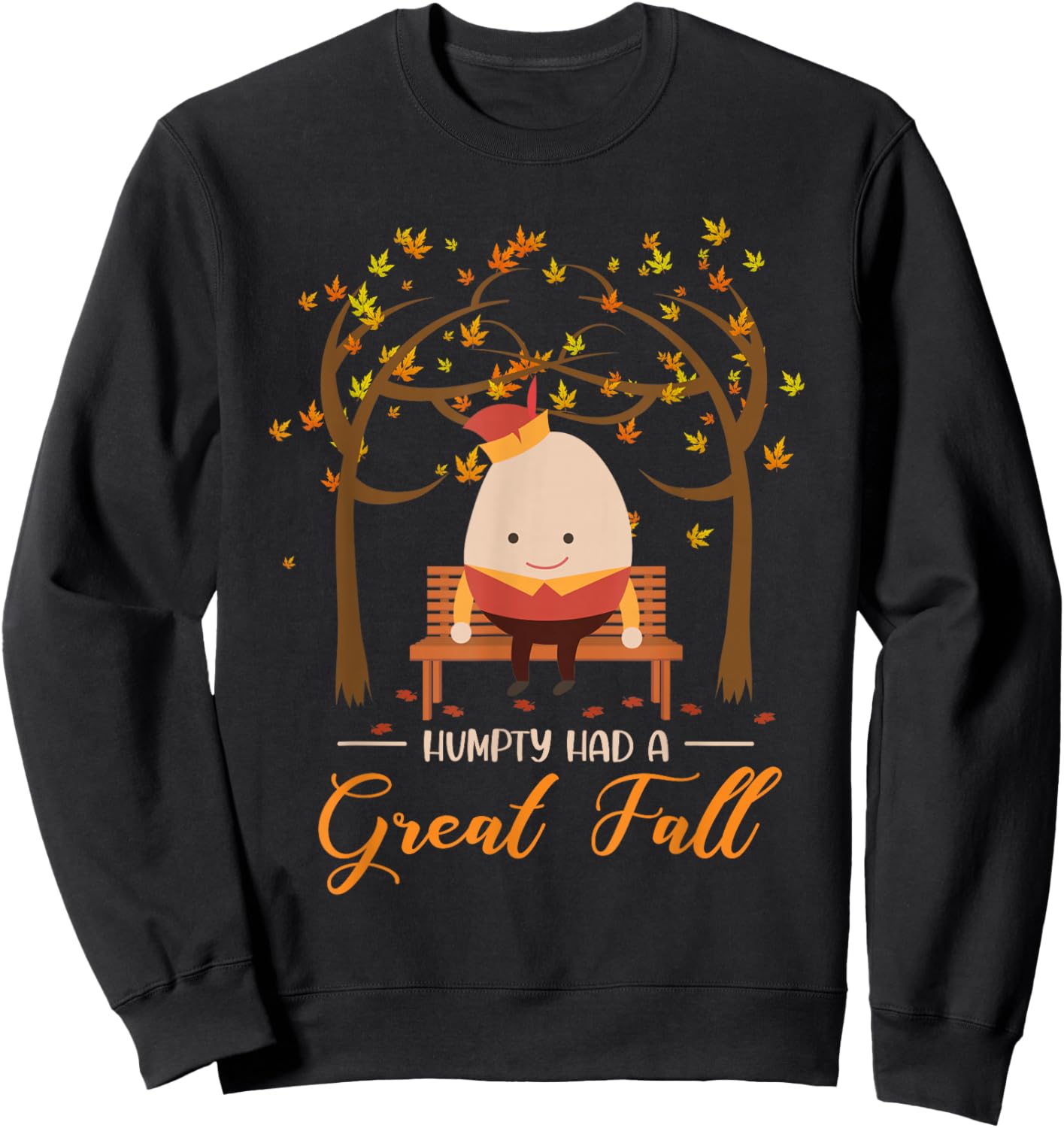 Nursery Rhymes for Kids or Humpty Dumpty sat on a Wall Sweatshirt - Sweatshirt | Black