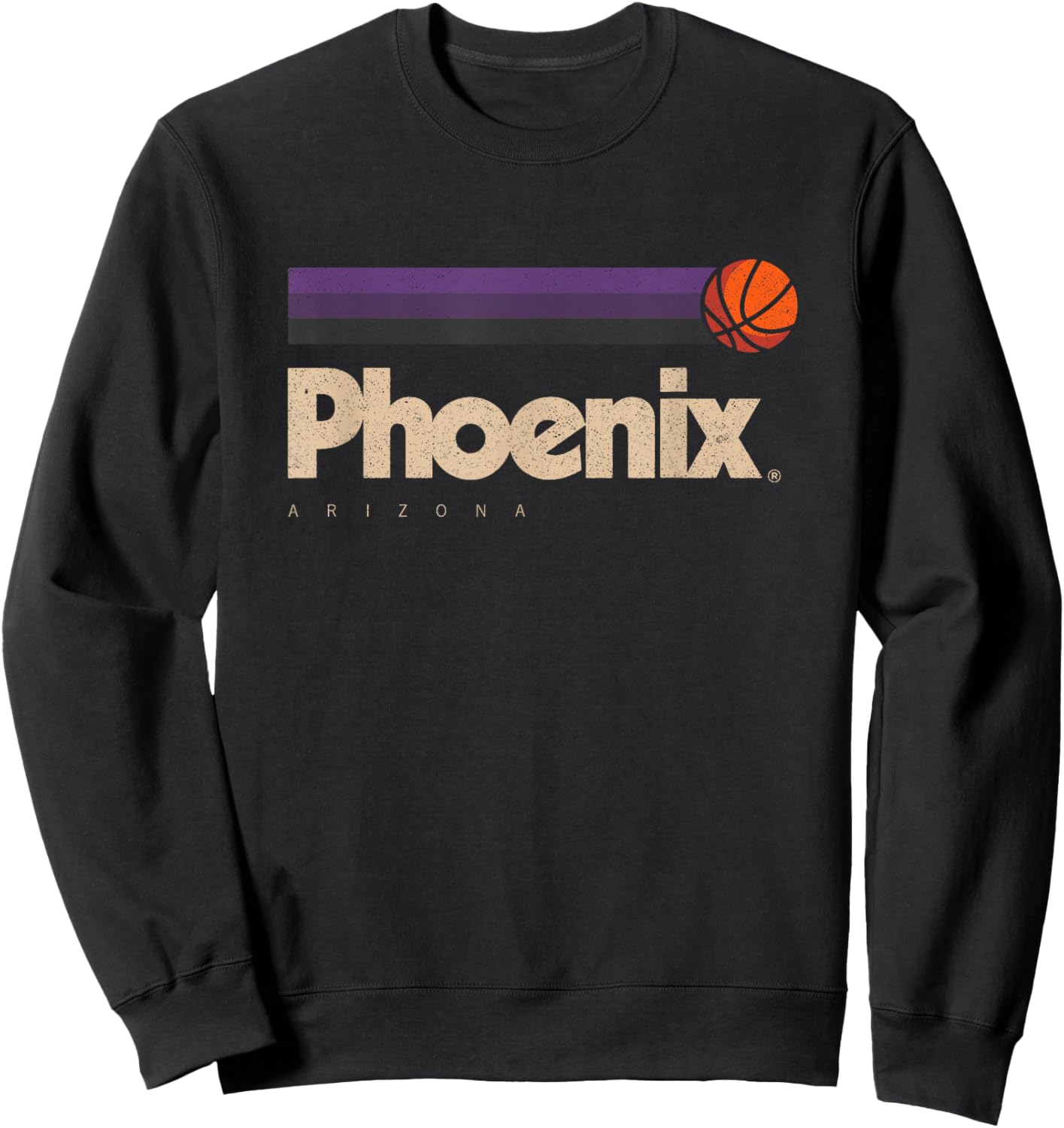 Phoenix Basketball B-Ball City Arizona Retro Phoenix Sweatshirt - Sweatshirt | Black