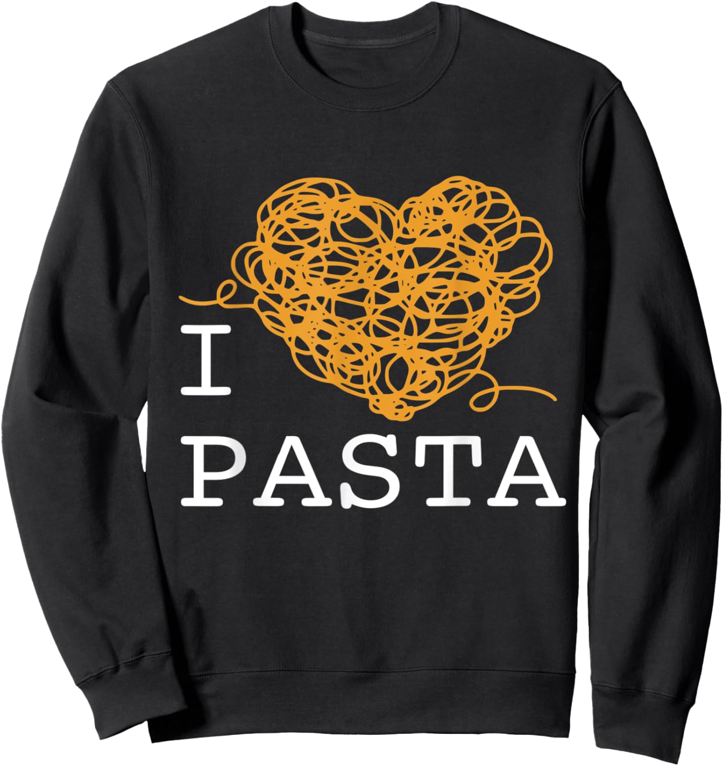 I Heart Pasta Sweatshirt - Sweatshirt | Black