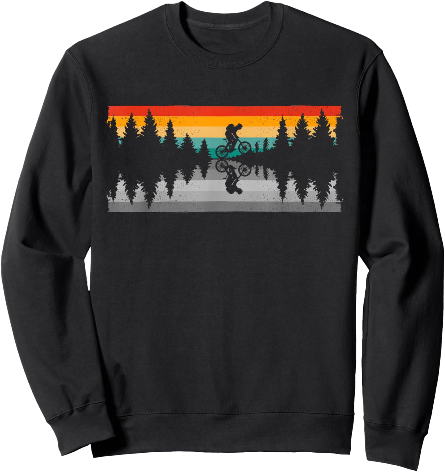 Reflection MTB Mountain Bike Apparel - MTB Mountain Bike Sweatshirt - Sweatshirt | Black