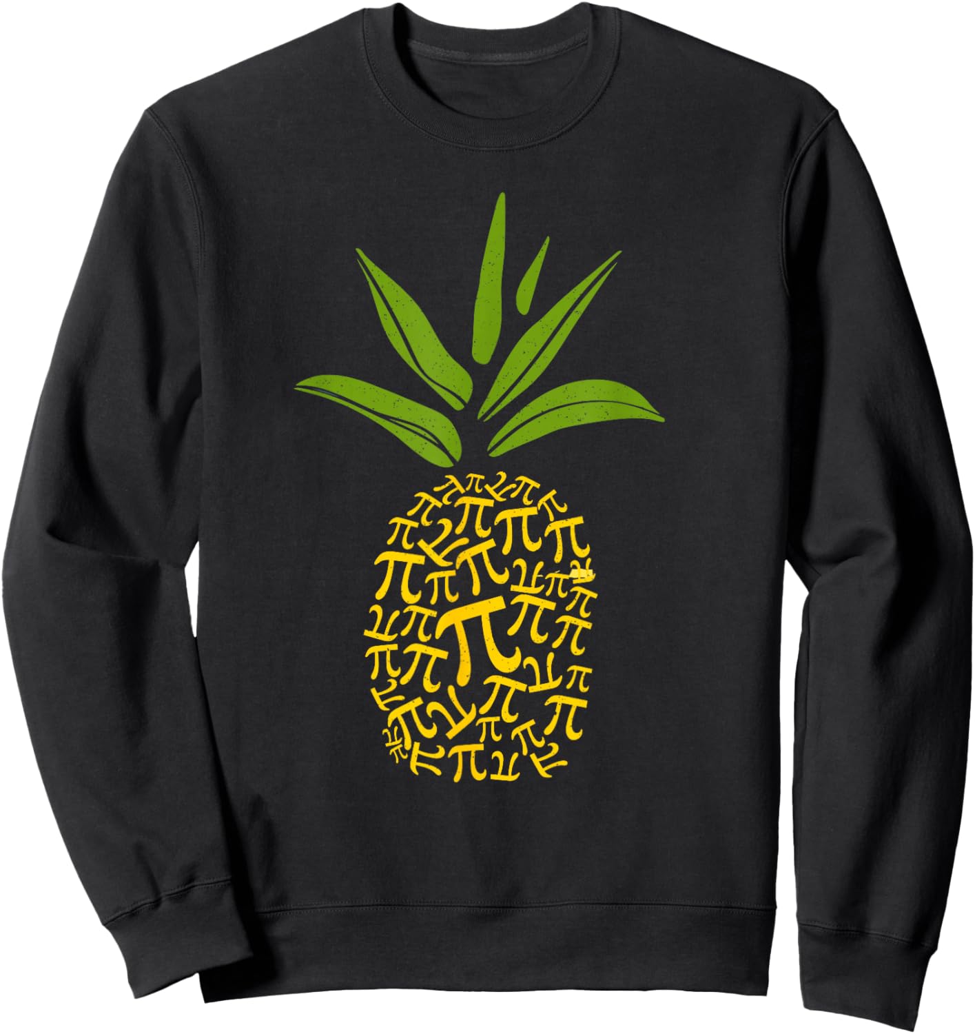 Happy Pie Day Cute Pi Pineapple 3.14 Funny STEM Math Teacher Sweatshirt - Sweatshirt | Black