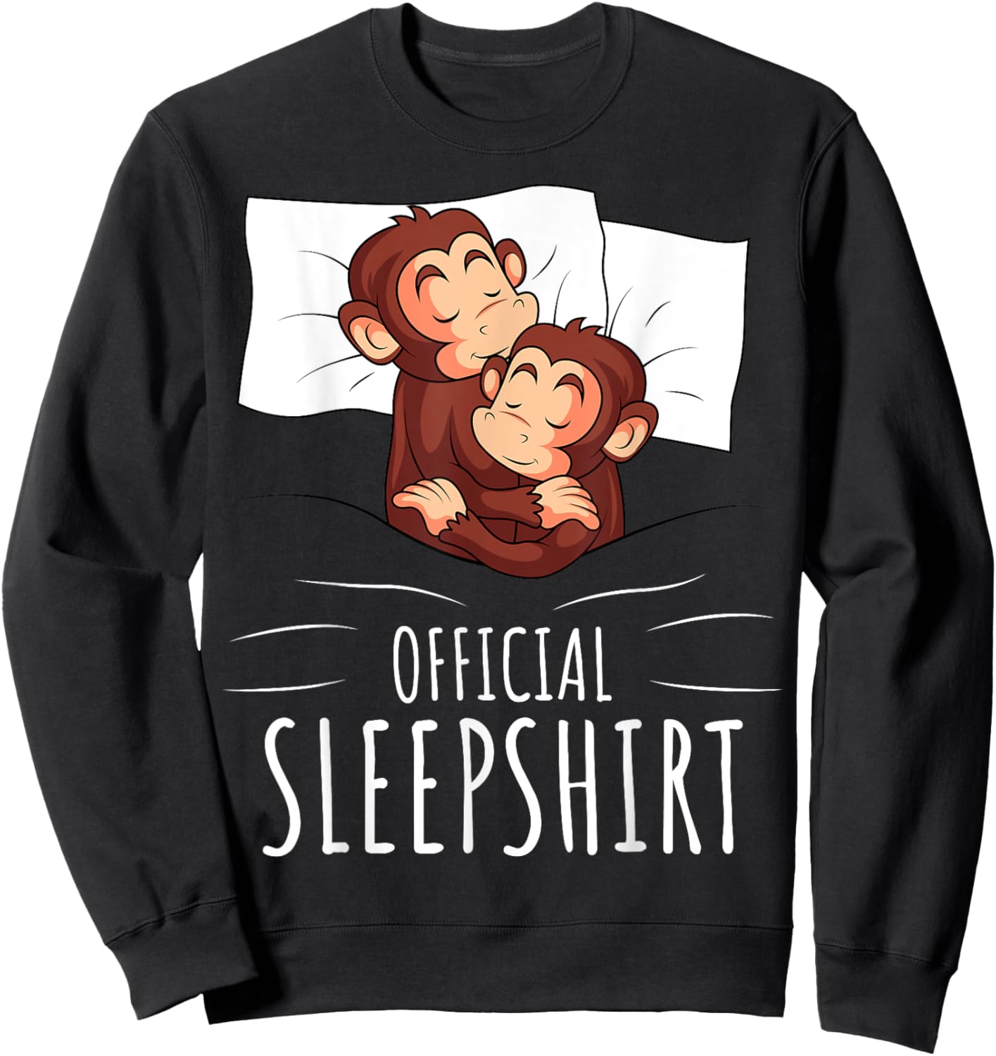 Sleeping Monkey Official Sleepshirt Sweatshirt - Sweatshirt | Black