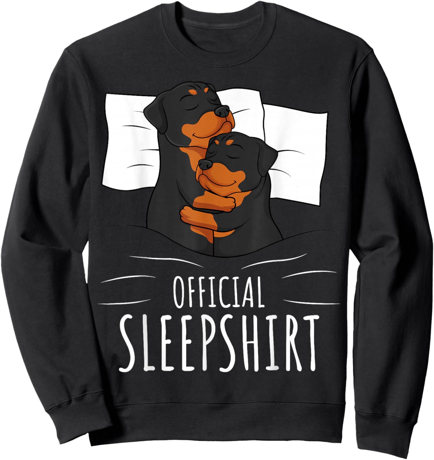 Rottweiler Rottie Dog Official Sleepshirt Women Girls Kids Sweatshirt - Sweatshirt | Black