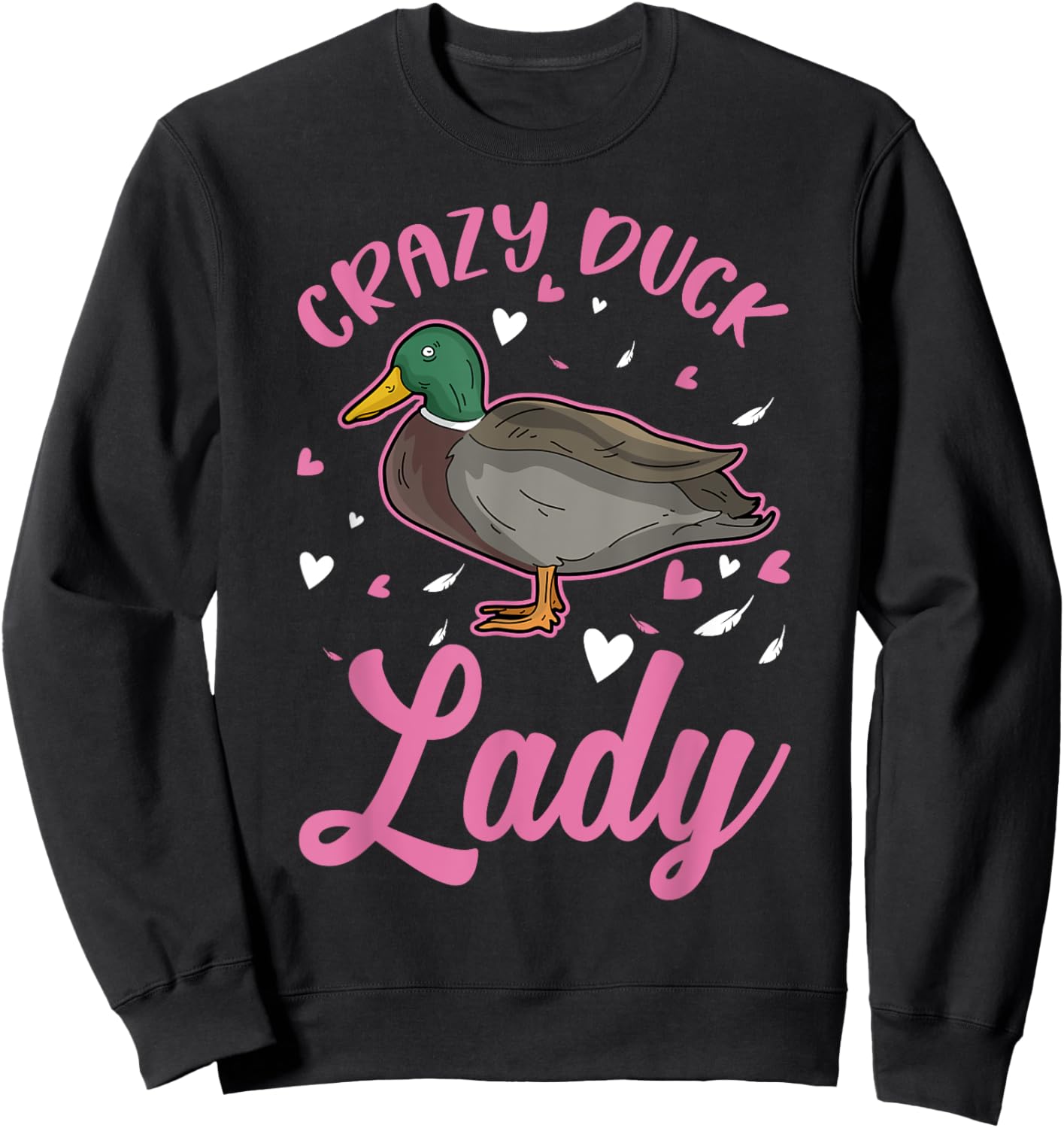 Crazy Duck lady Sweatshirt - Sweatshirt | Black