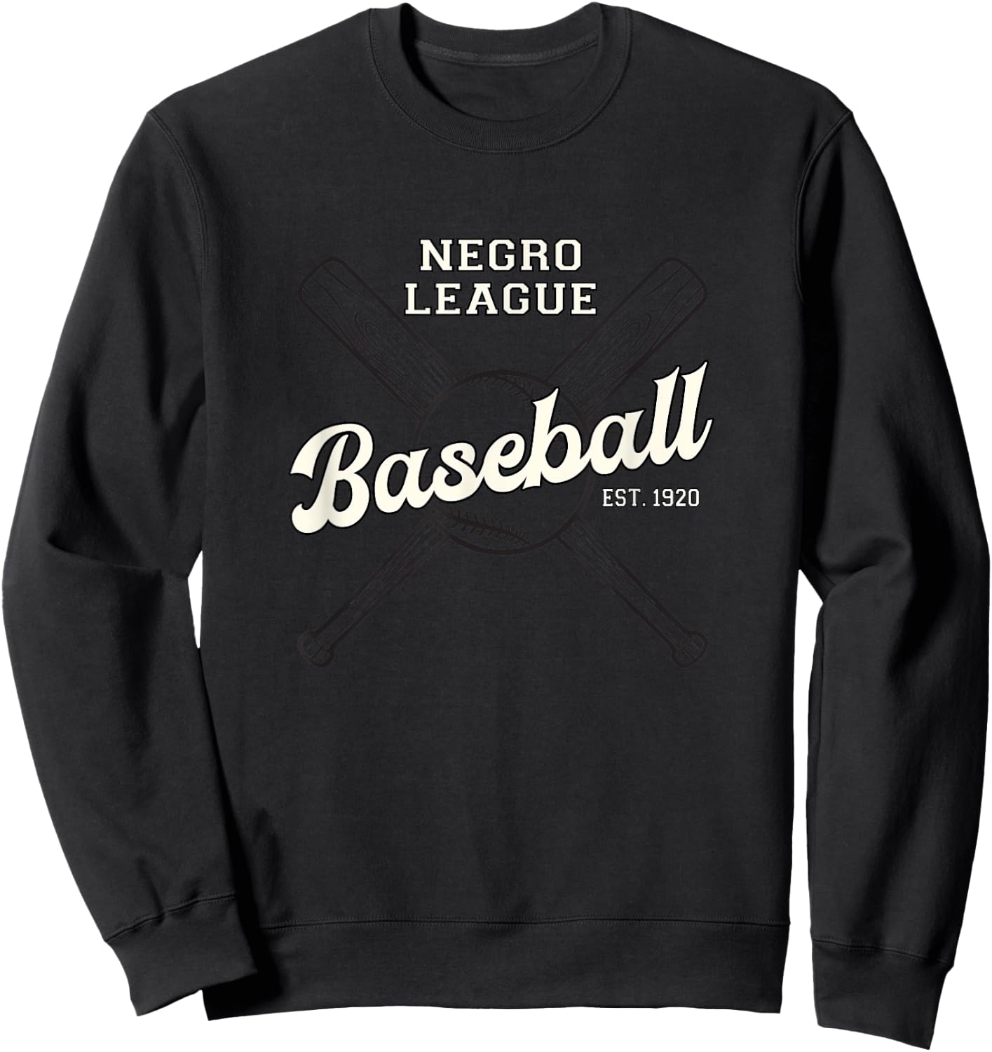 Vintage Negro League Baseball Black History Month Sweatshirt - Sweatshirt | Black