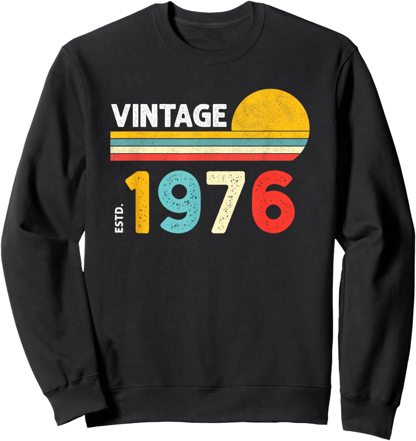 Vintage 1976 Sweatshirt - Sweatshirt | Black