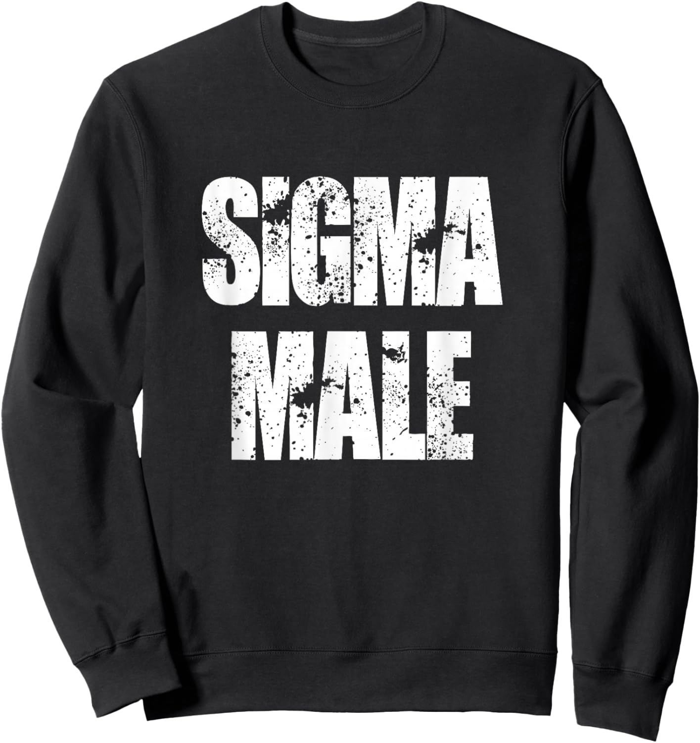 Sigma male loner lone wolf individualist Sweatshirt - Sweatshirt | Black