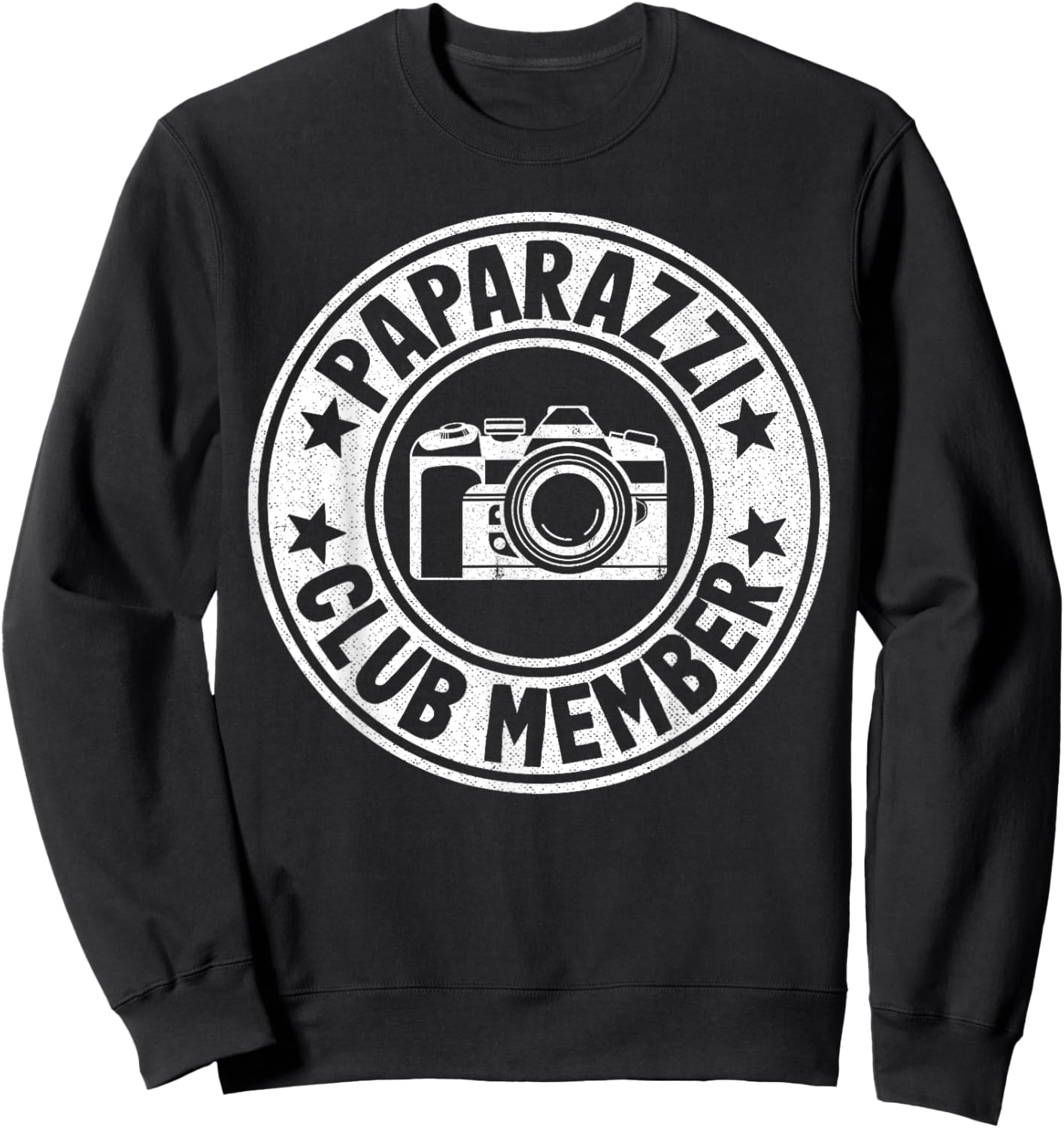 Paparazzi Club Member Photographer Camera Funny Photography Sweatshirt - Sweatshirt | Black