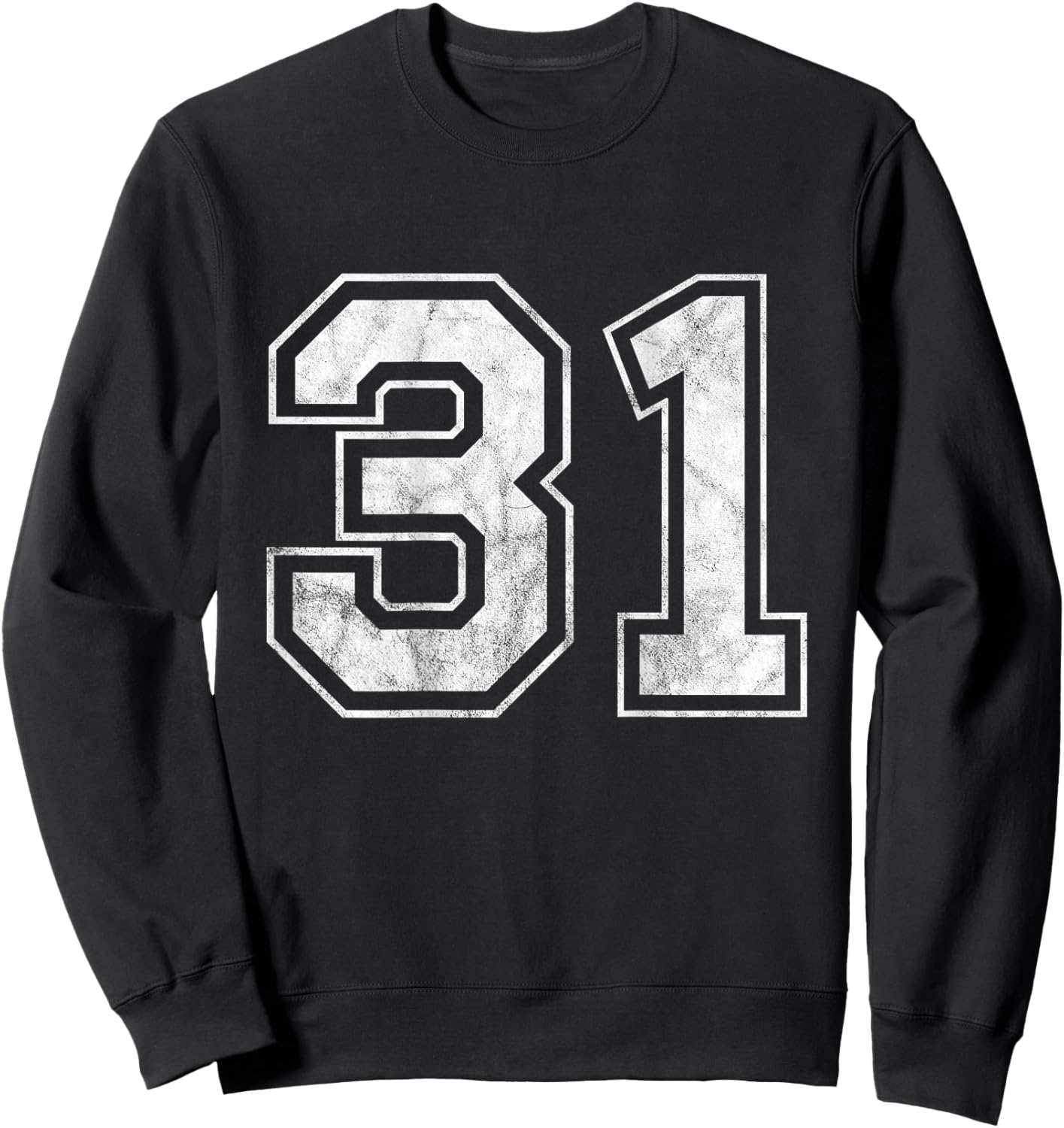 Number 31 on the back Sweatshirt - Sweatshirt | Black