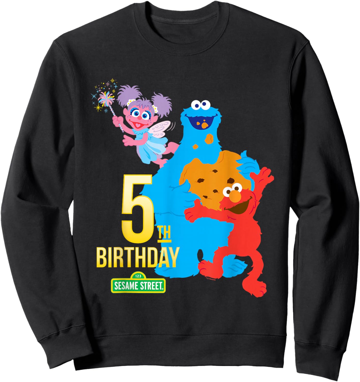 Sesame Street 5th Birthday Sweatshirt - Sweatshirt | Black
