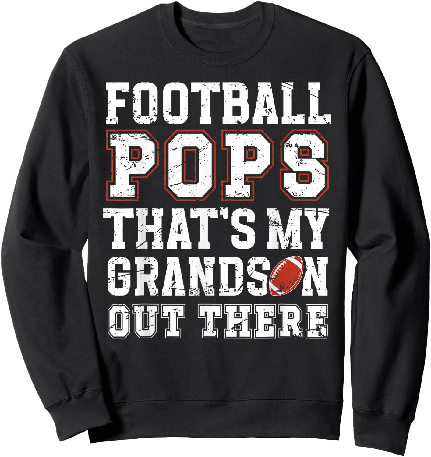Proud Football Pops Of A Football Player Pops Sweatshirt - Sweatshirt | Black