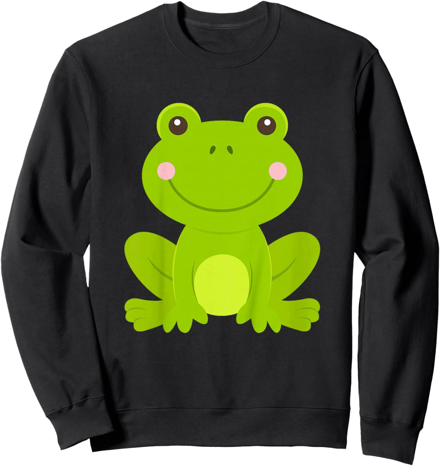 Frog Toddler Boy Girl Sweatshirt - Sweatshirt | Black