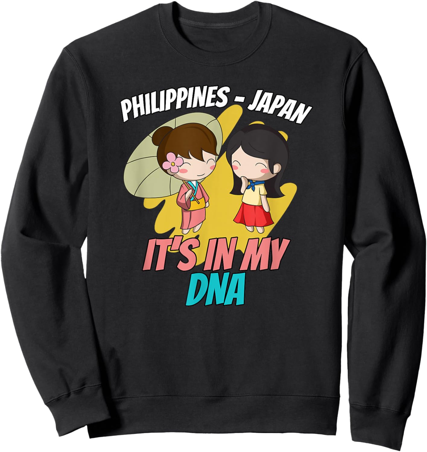 Philippines Filipino Japanese Japan Japino Proud Mixed DNA Sweatshirt - Sweatshirt | Black