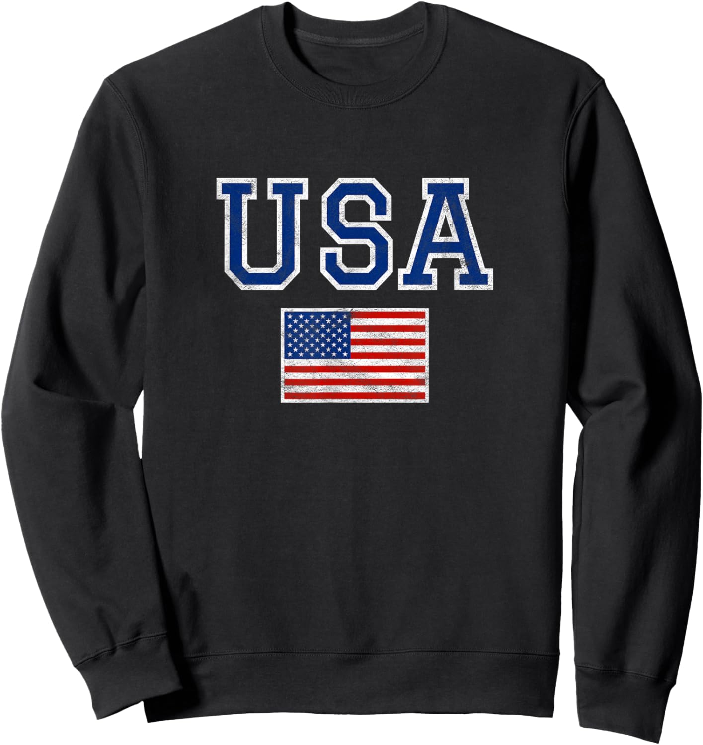 United States Flag & Patriotism USA Sweatshirt - Sweatshirt | Black